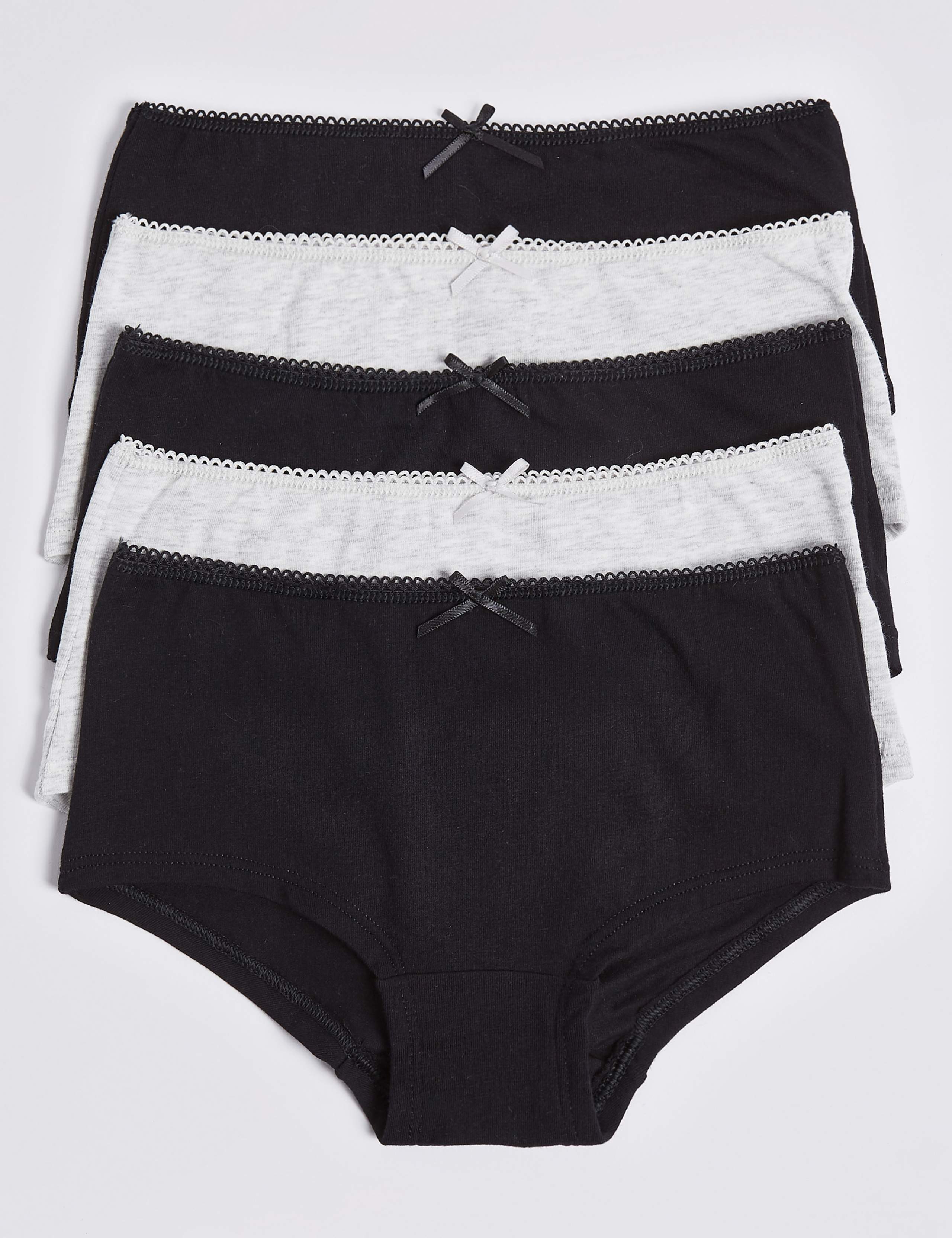 5 Pack Cotton with Stretch Shorts (6-16 Years) 1 of 2