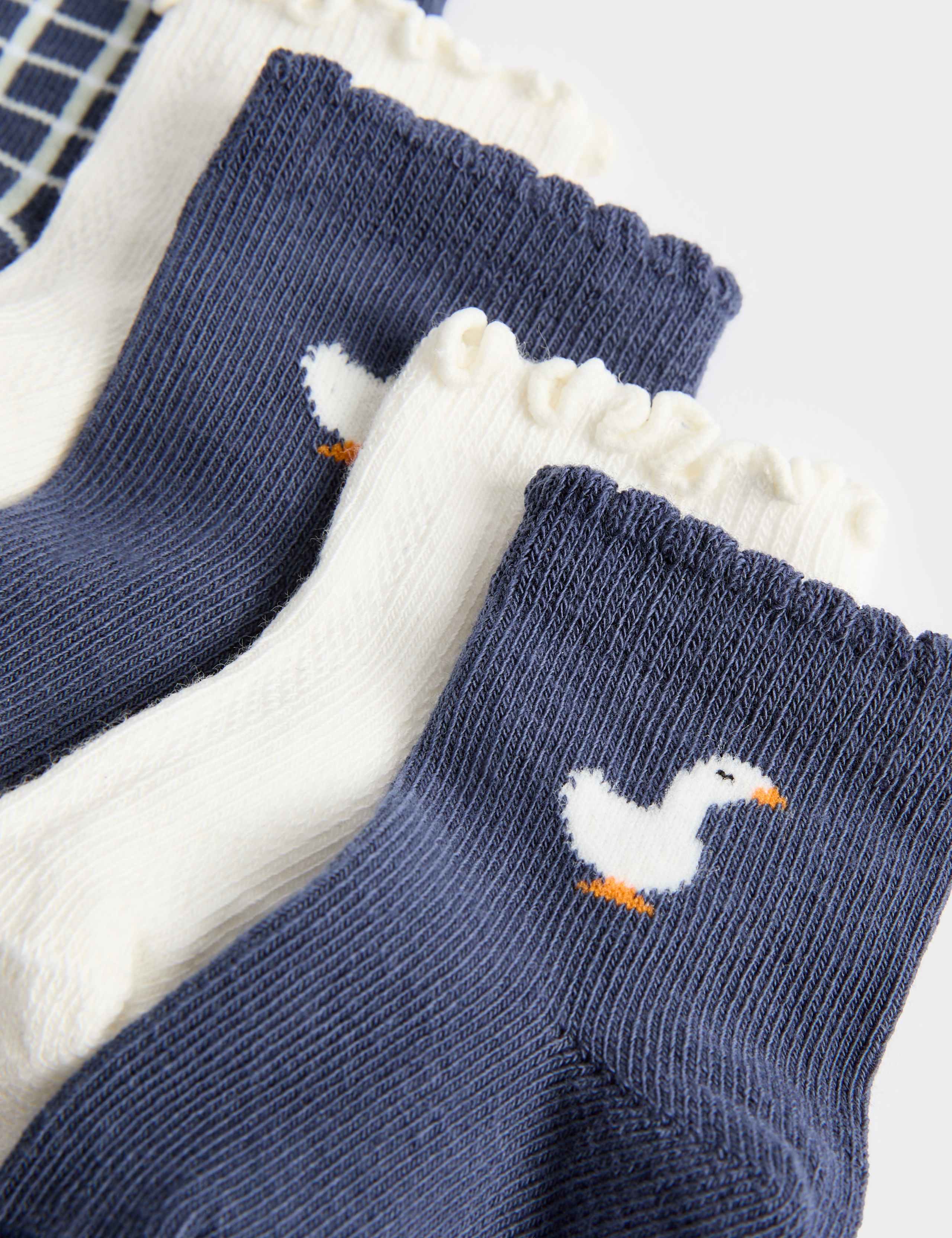 5 Pack Cotton Rich Dollshouse Socks 2 of 2