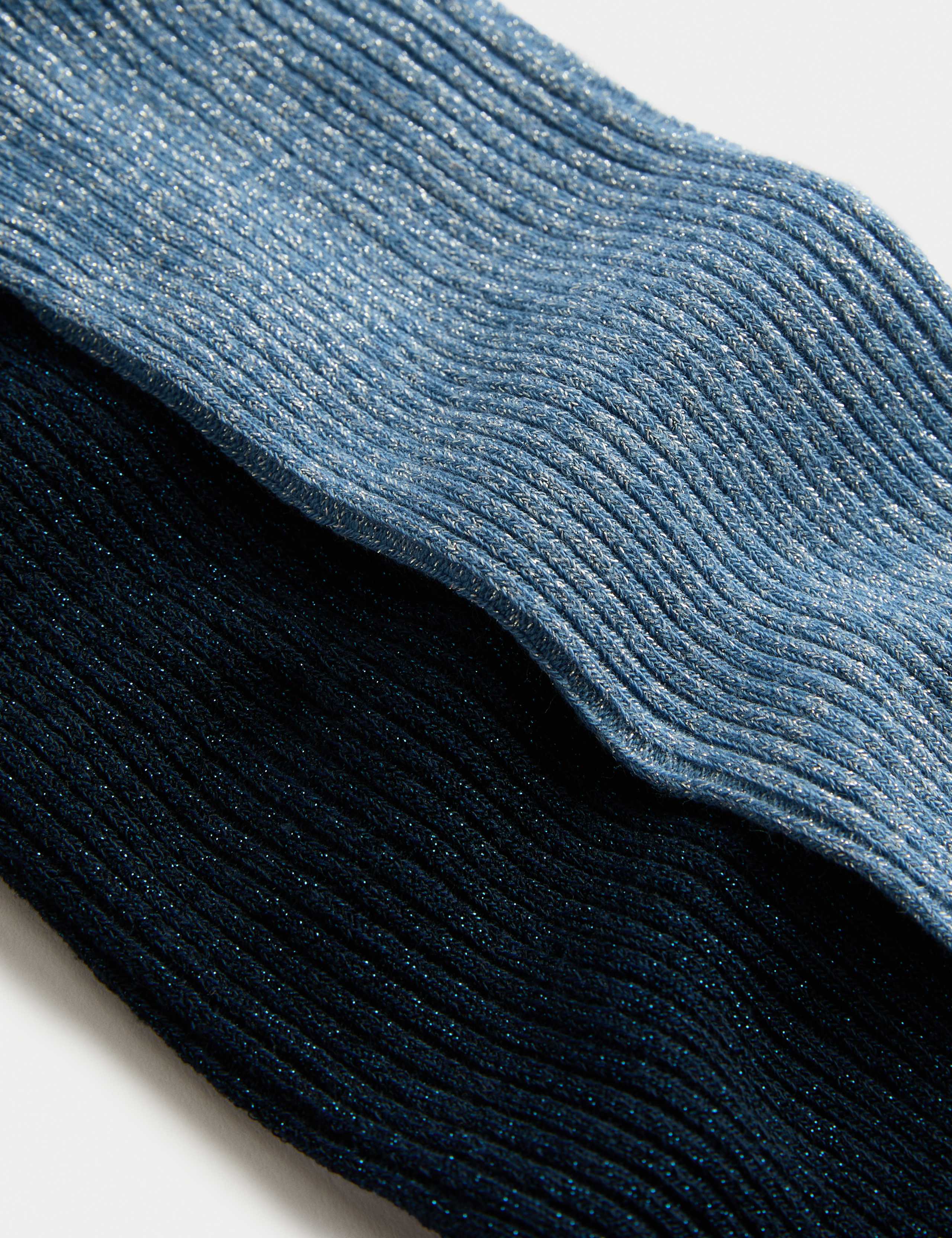 2pk Glitter Rib Tights (2-14 Yrs) 2 of 2