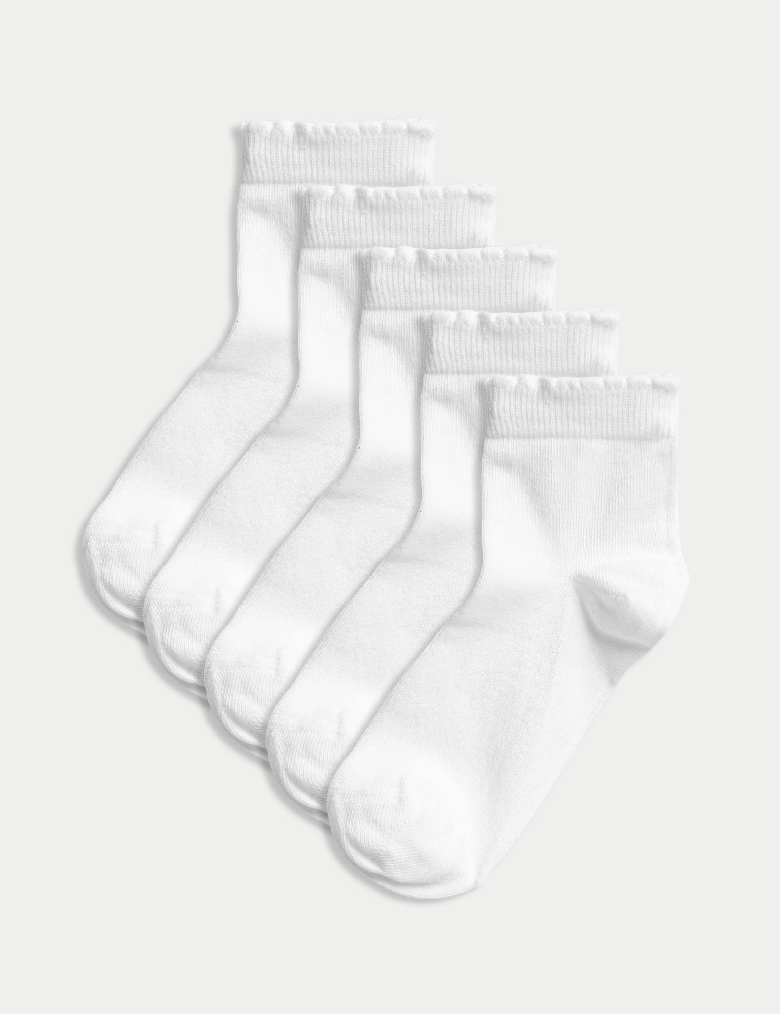 5 Pack of Short Picot Socks 1 of 1