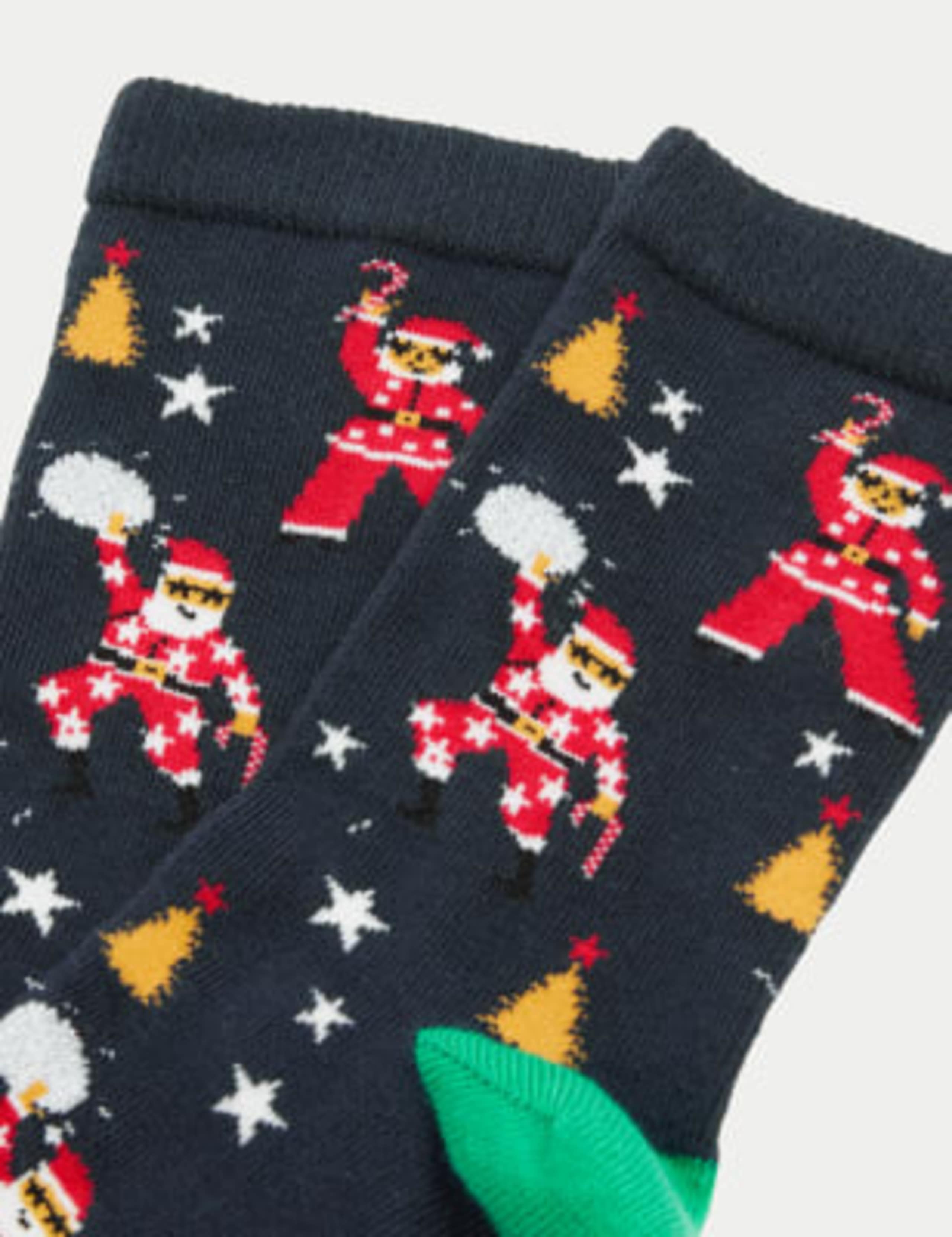 Cotton Rich Disco Santa Socks 2 of 2