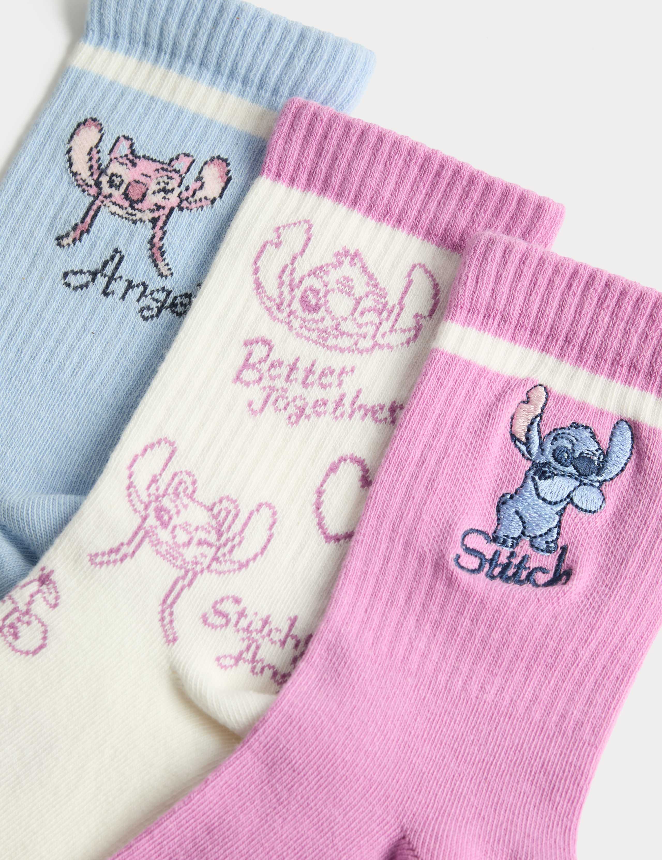 3 Pack Lilo & Stitch™ Socks (6 Small-7 Large) 2 of 2