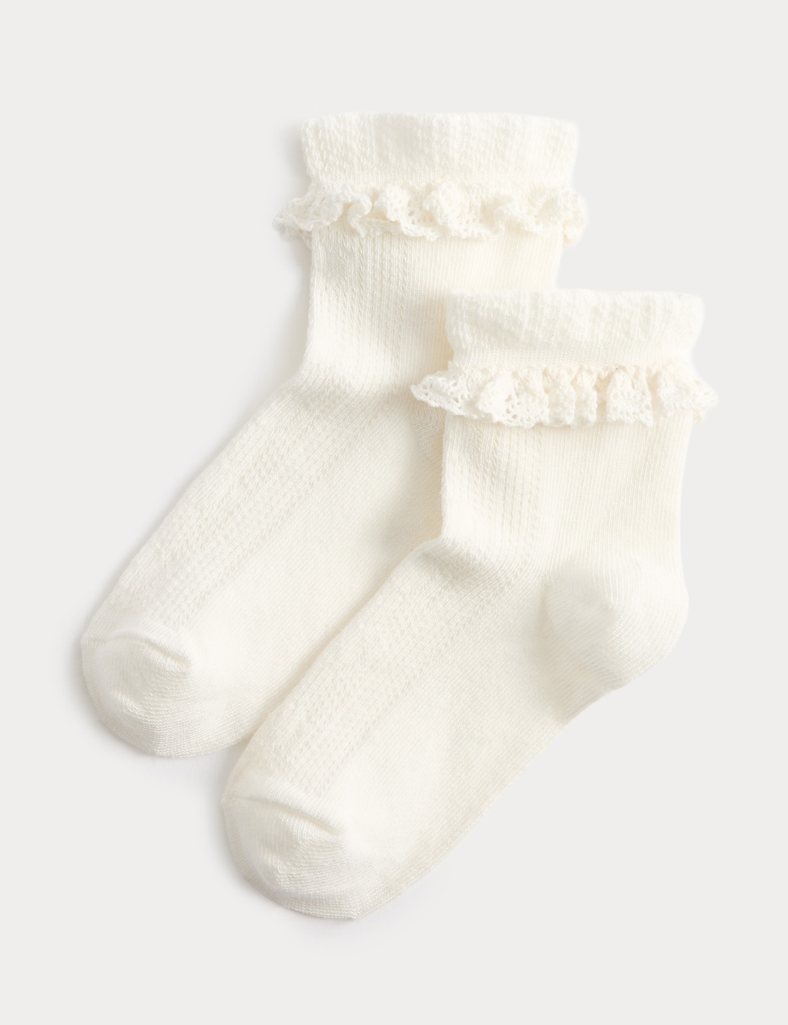 2 Pack Cotton Rich Pelerine Socks 1 of 1