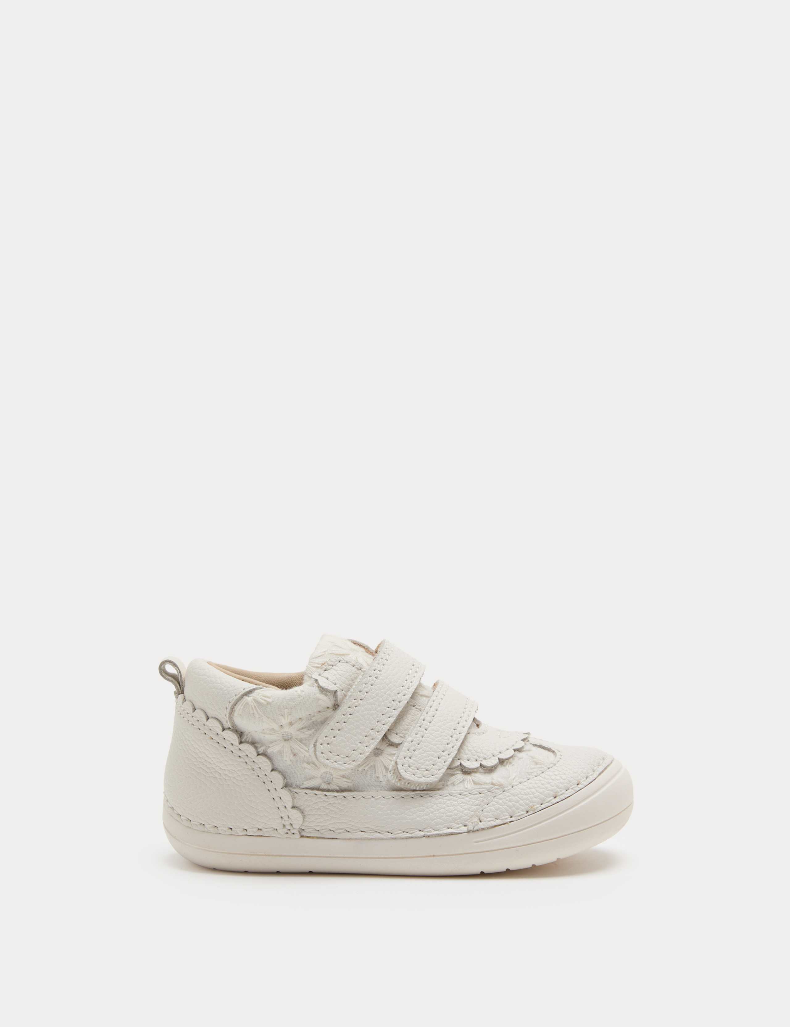 Kids' First Walker Leather Broderie Trainers (2 Small-5 Small) 2 of 3