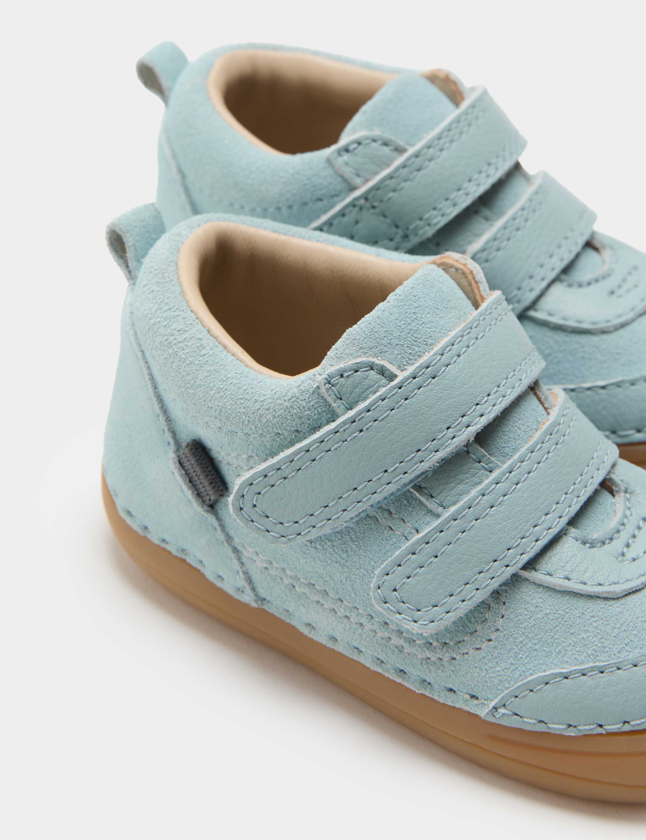 First Walker Suede Riptape Trainers (2-5 Small) 3 of 3