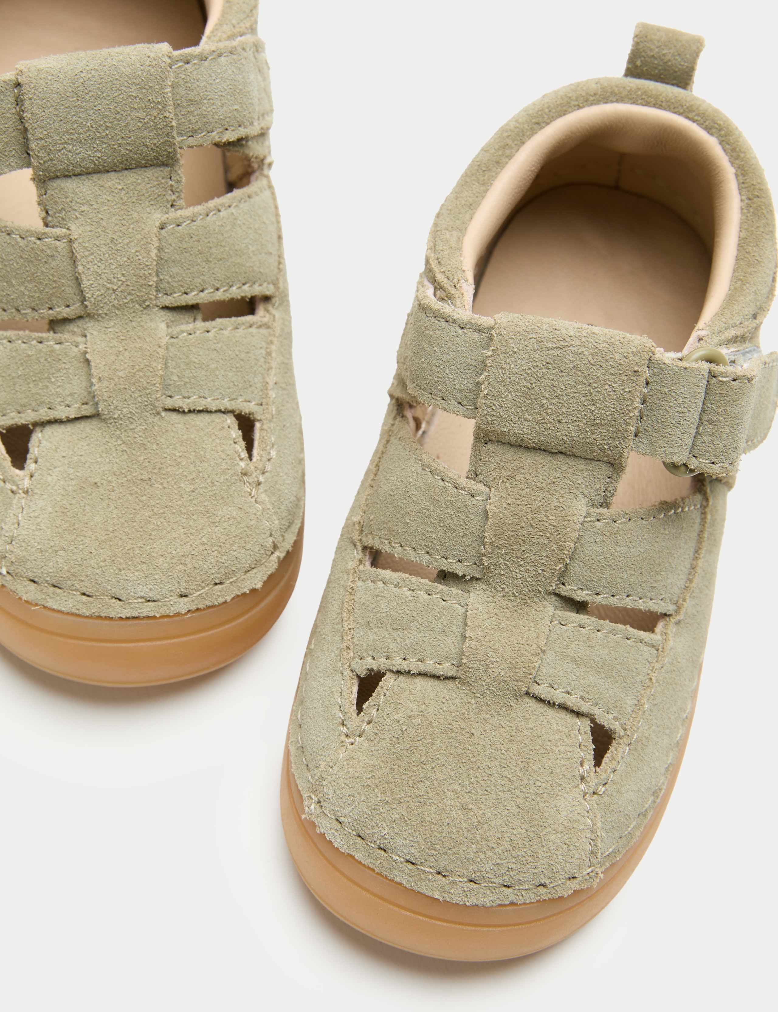 First Walker Suede Fisherman Sandals (2-5 Small) 1 of 3