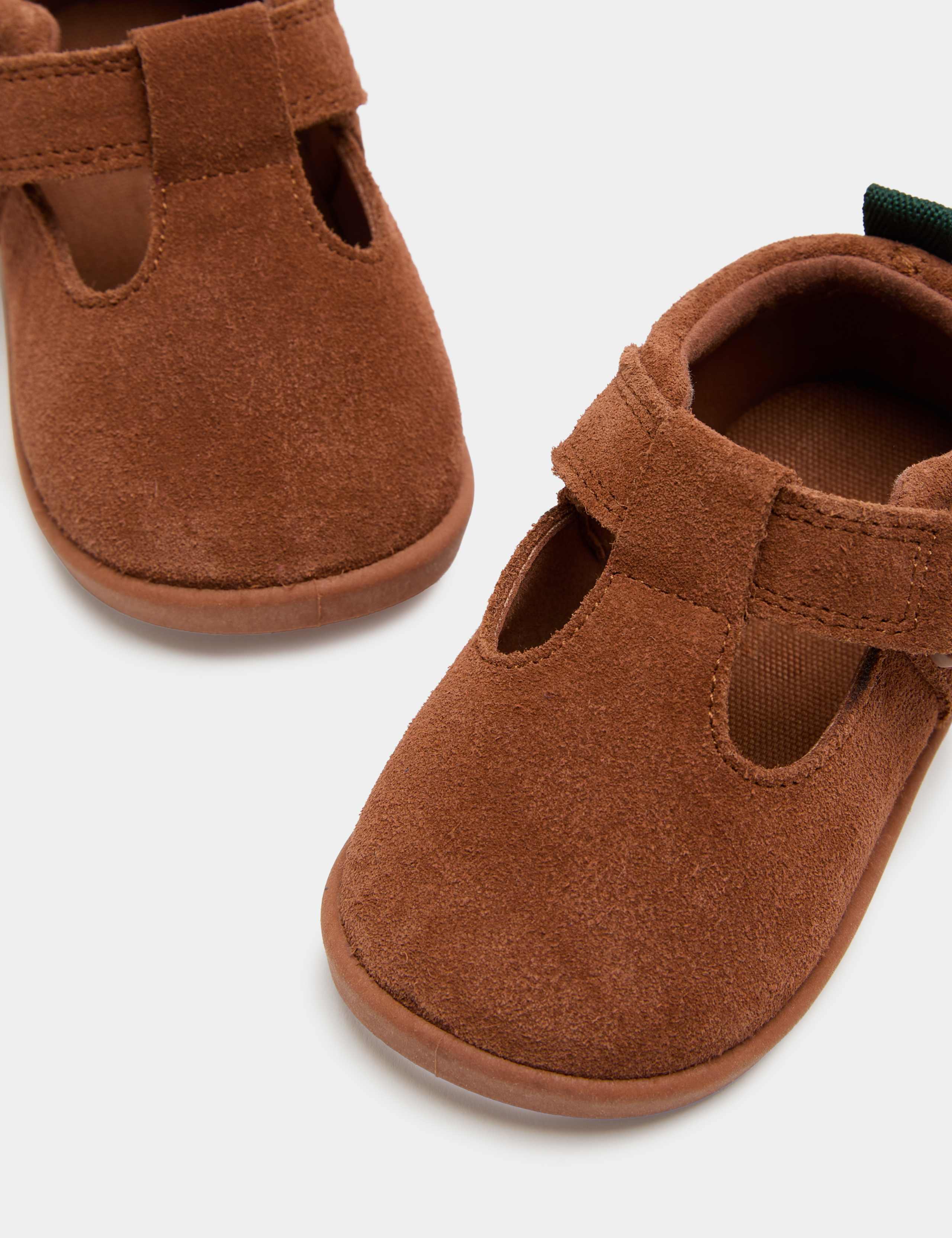 Baby Suede Riptape T Bar Barefoot (2 Small - 5 Small) 3 of 3