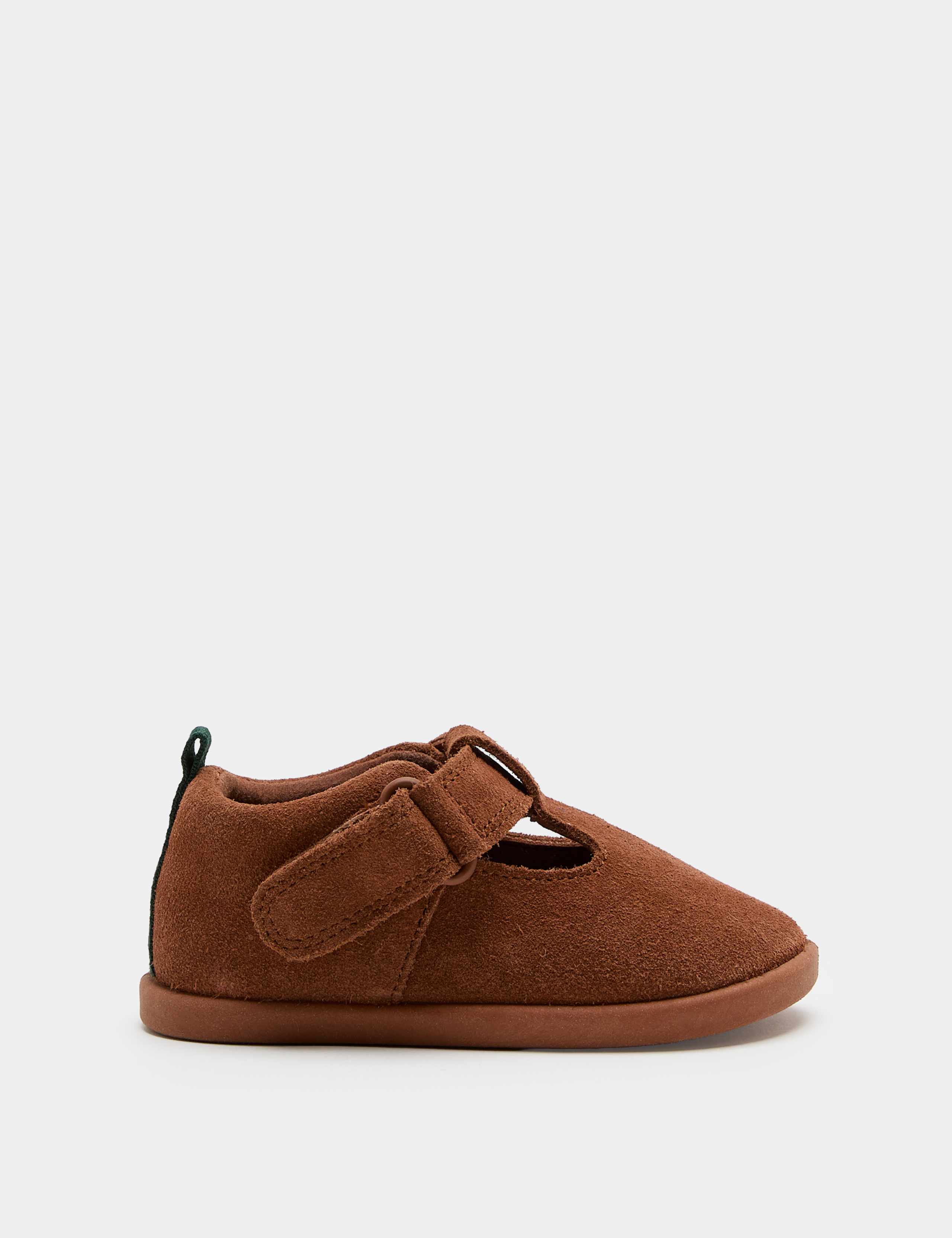 Baby Suede Riptape T Bar Barefoot (2 Small - 5 Small) 2 of 3