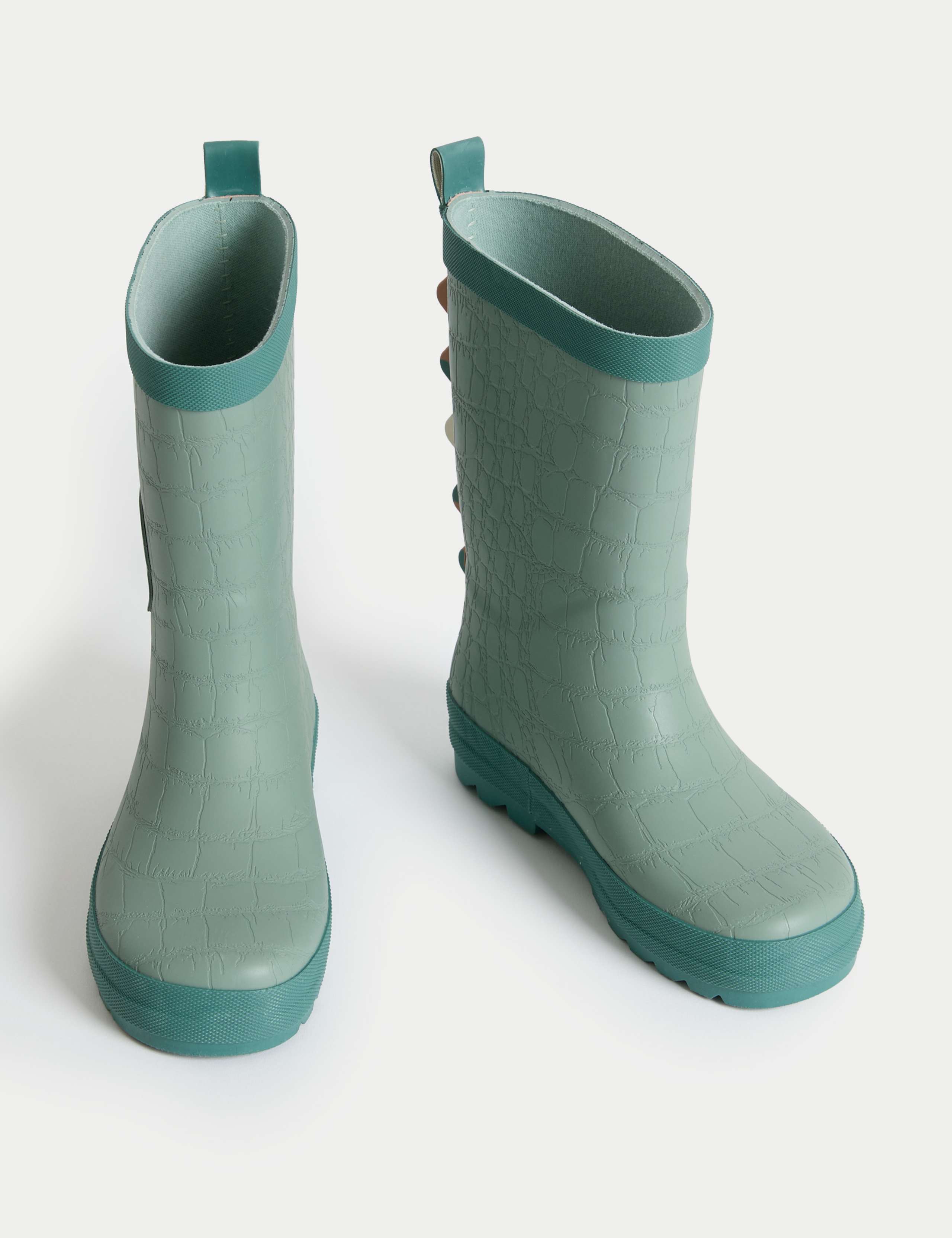 Kids Dinosaur Patterned Wellies (4 Small - 2 Large) 2 of 4