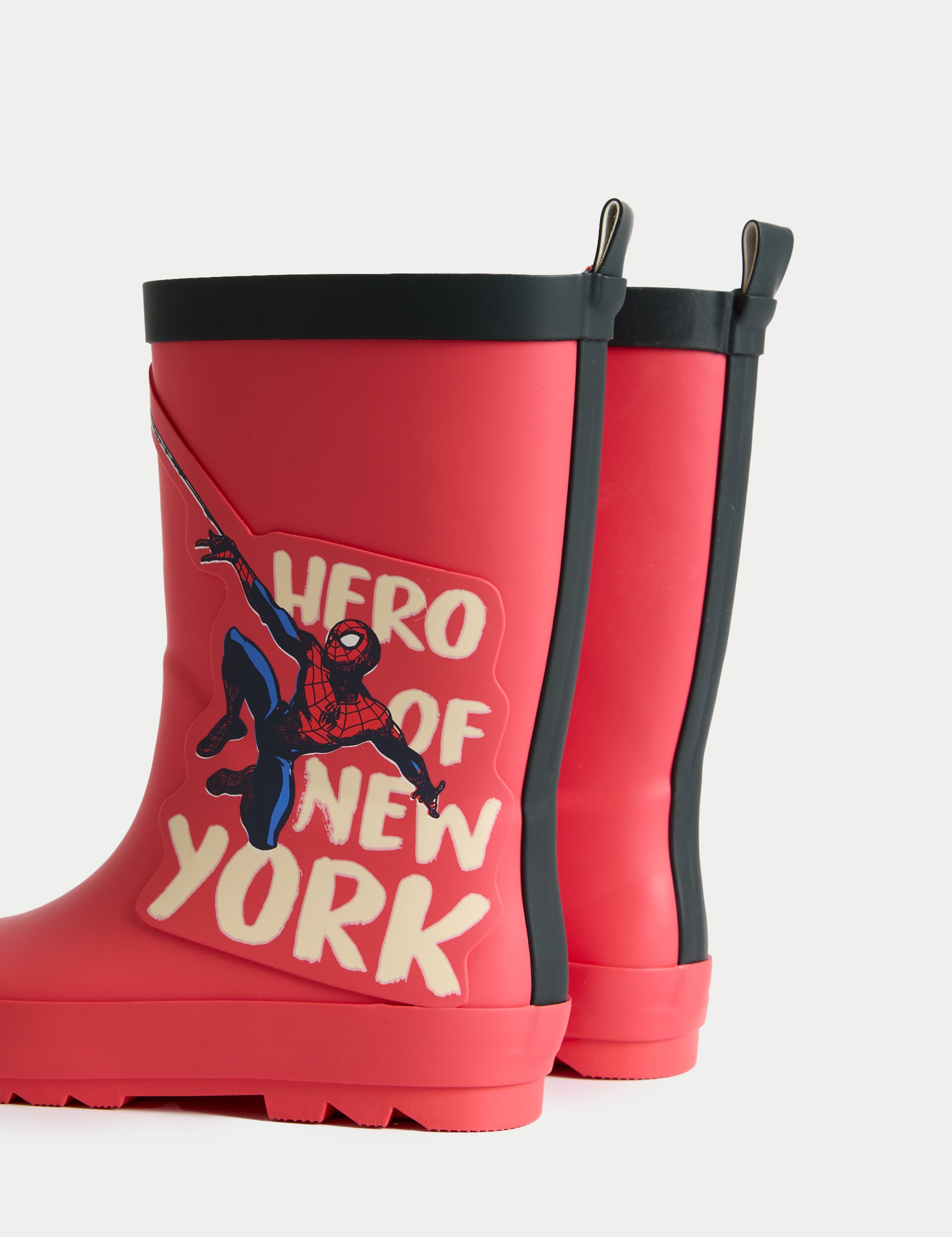 Kids Spiderman Wellies (4 Small - 2 Large) 3 of 4