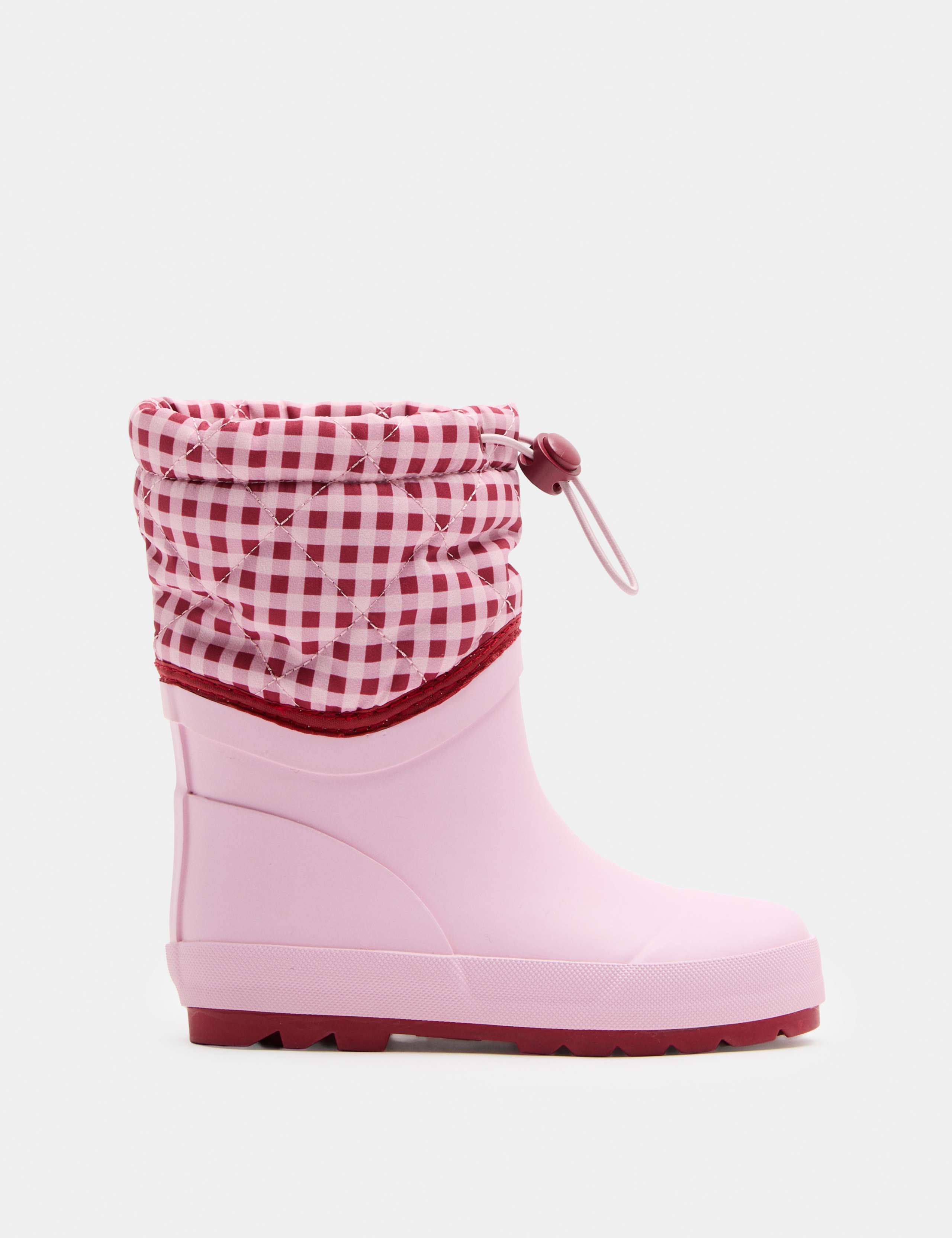 Kids' Quilted Check Cuff Wellies (4 Small-2 Large) 2 of 3