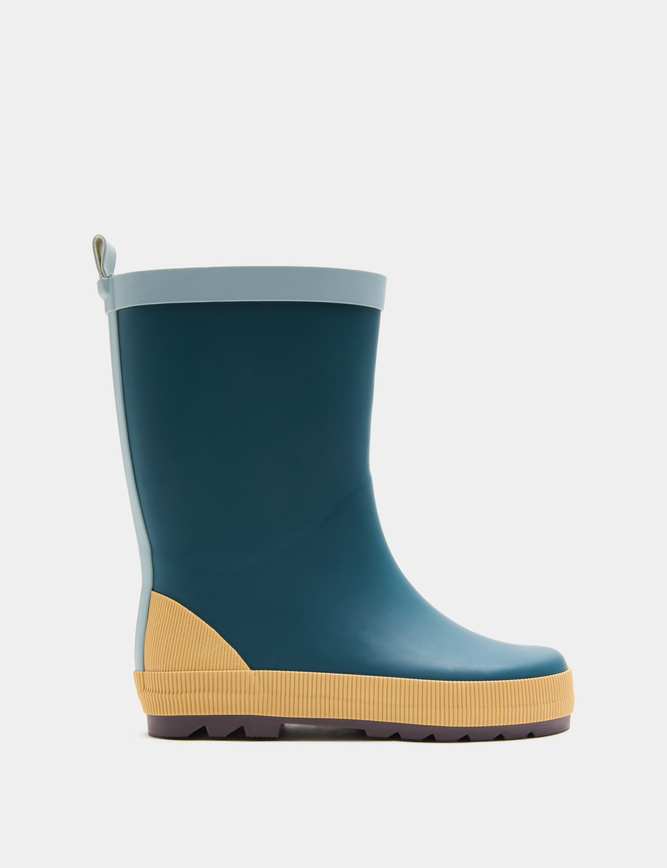 Kids' Colour Block Ribbed Wellies (4 Small - 2 Large) 2 of 3