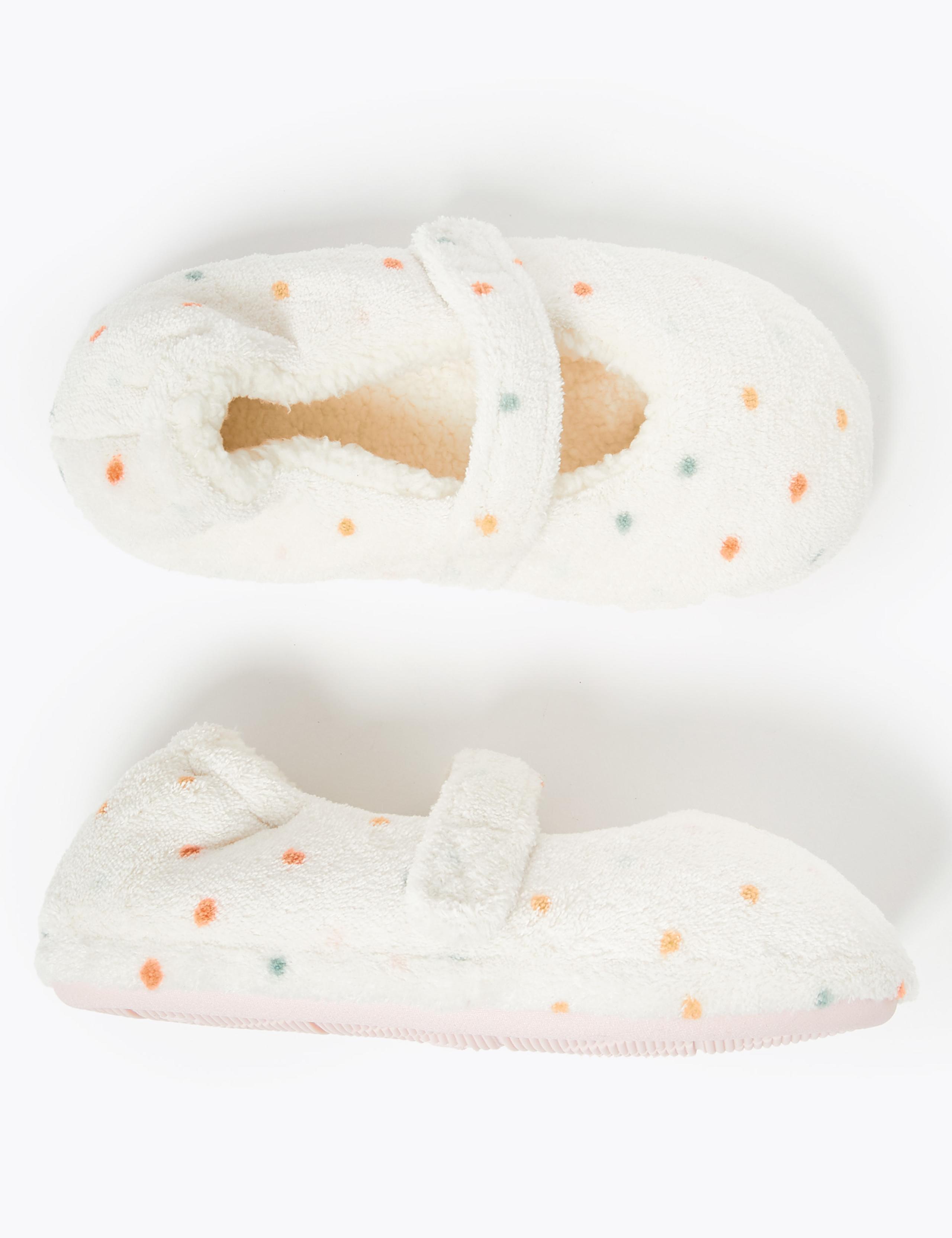 Kids’ Spotted Riptape Slippers (5 Small - 12 Small) 2 of 5