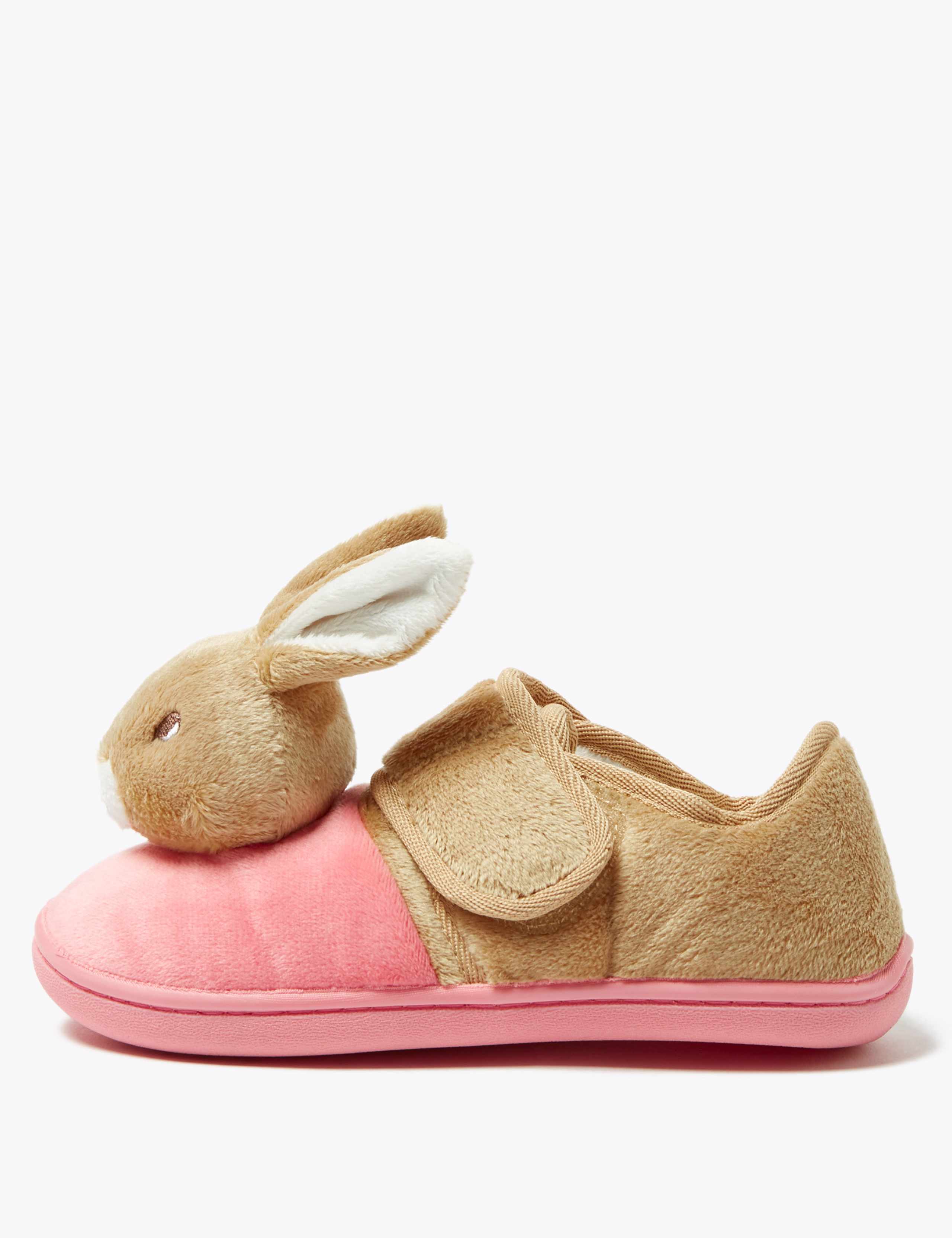Kids’ Peter Rabbit™ Flopsy Riptape Slippers (5 Small - 12 Small) 3 of 5