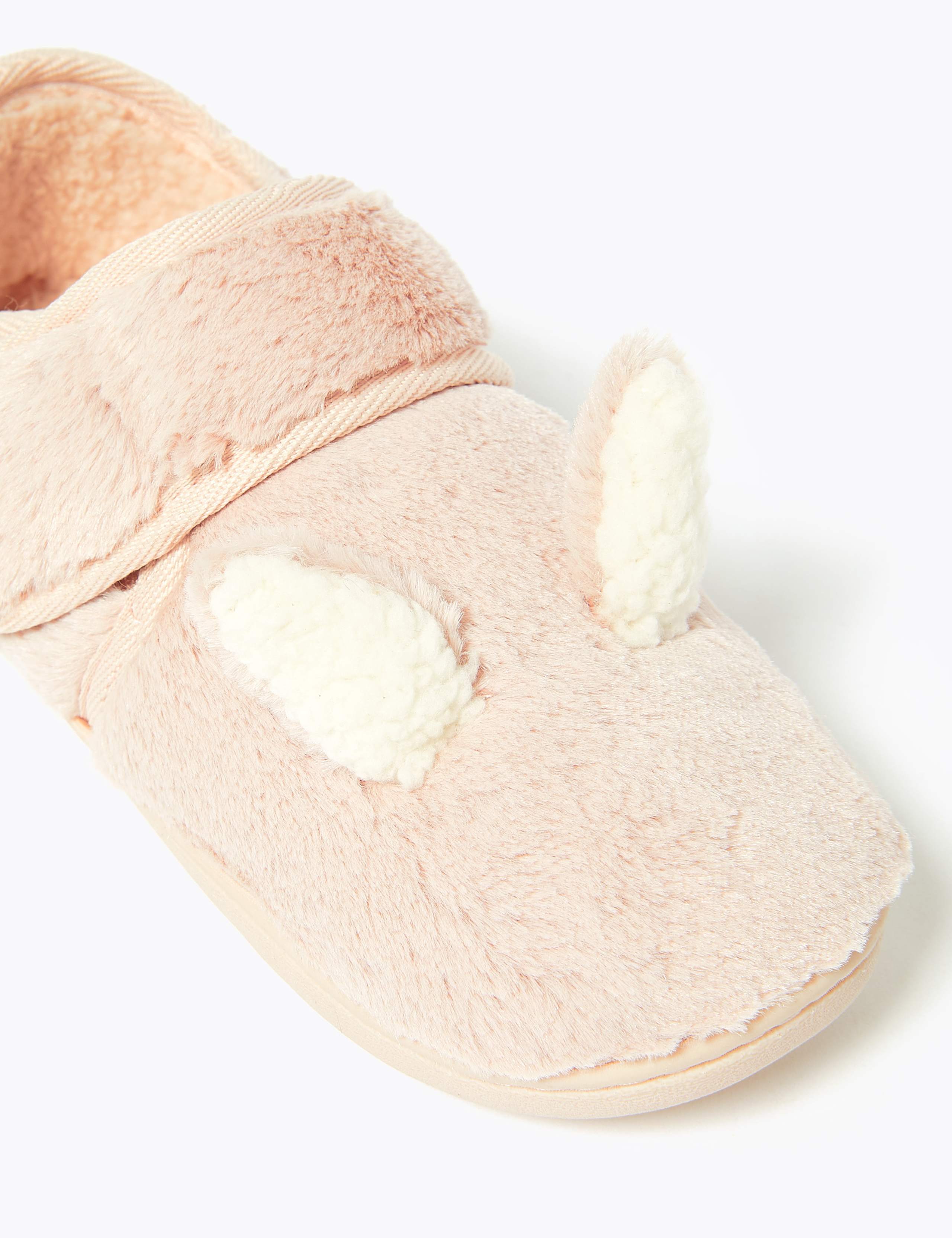 Kids' Rabbit Riptape Slippers (5 Small - 12 Small) 4 of 5