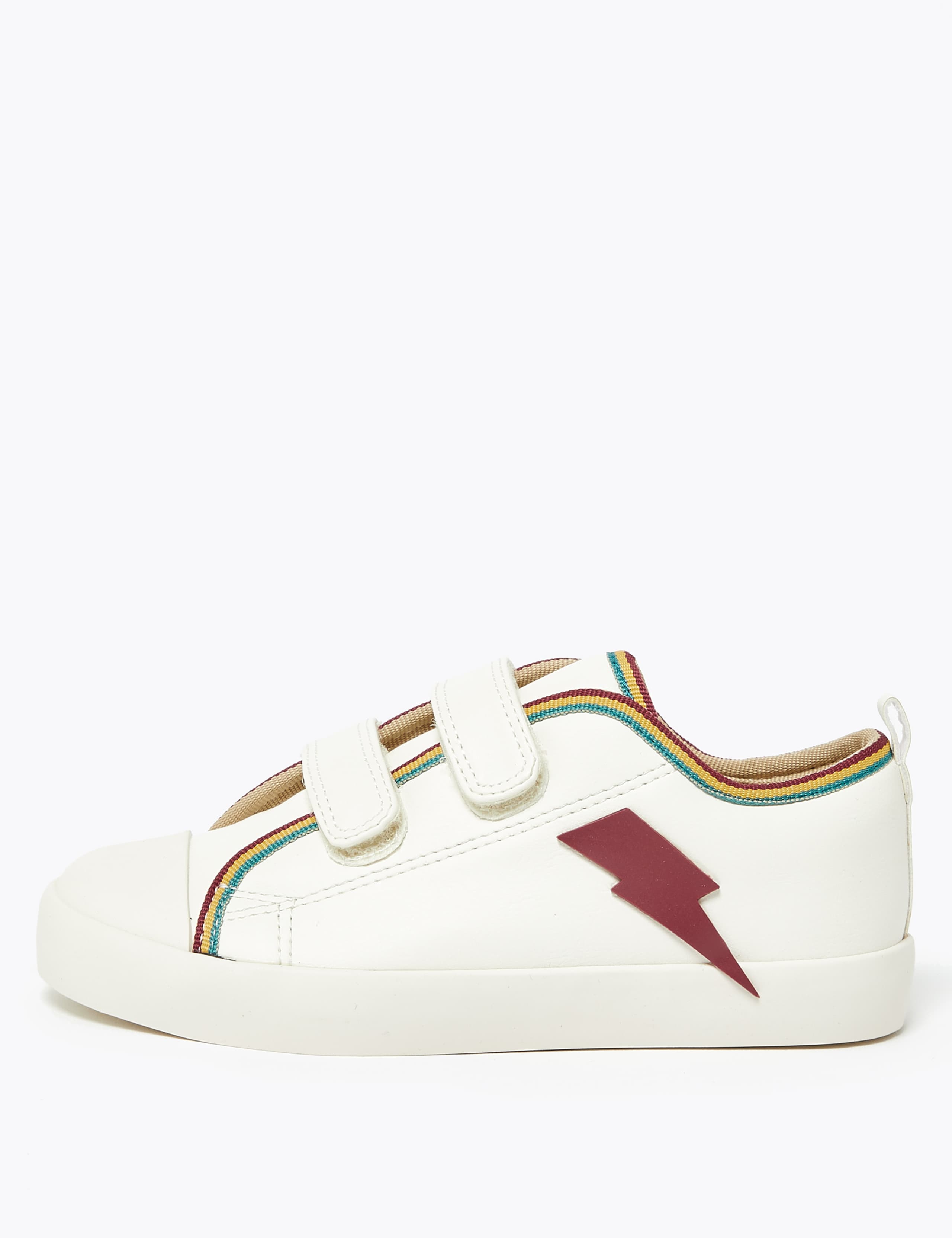 Kids' Lightning Bolt Design Riptape Trainers (5 Small - 12 Small) 2 of 3