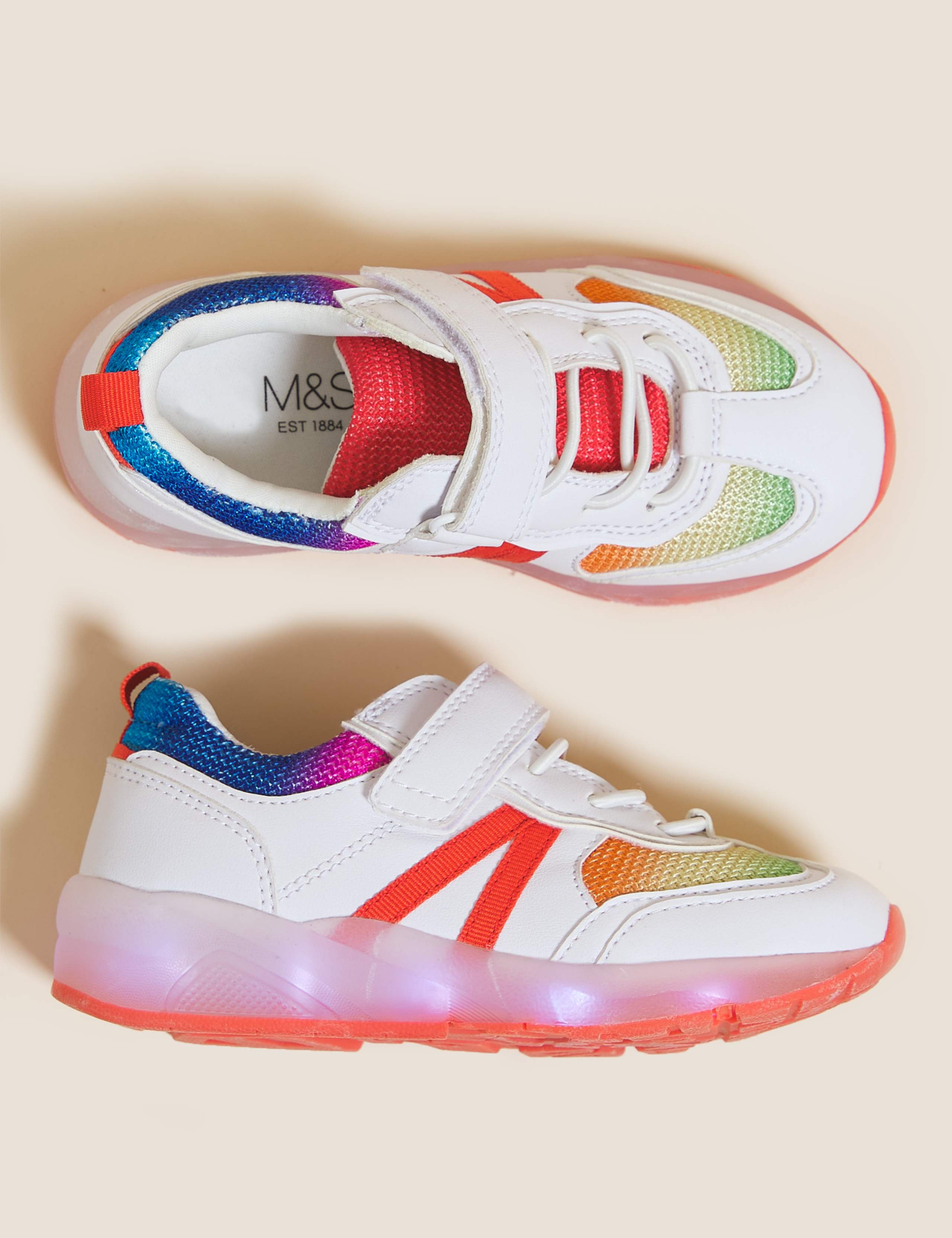 Kids' Freshfeet™ Light-up Trainers (5 Small - 12 Small) 3 of 6