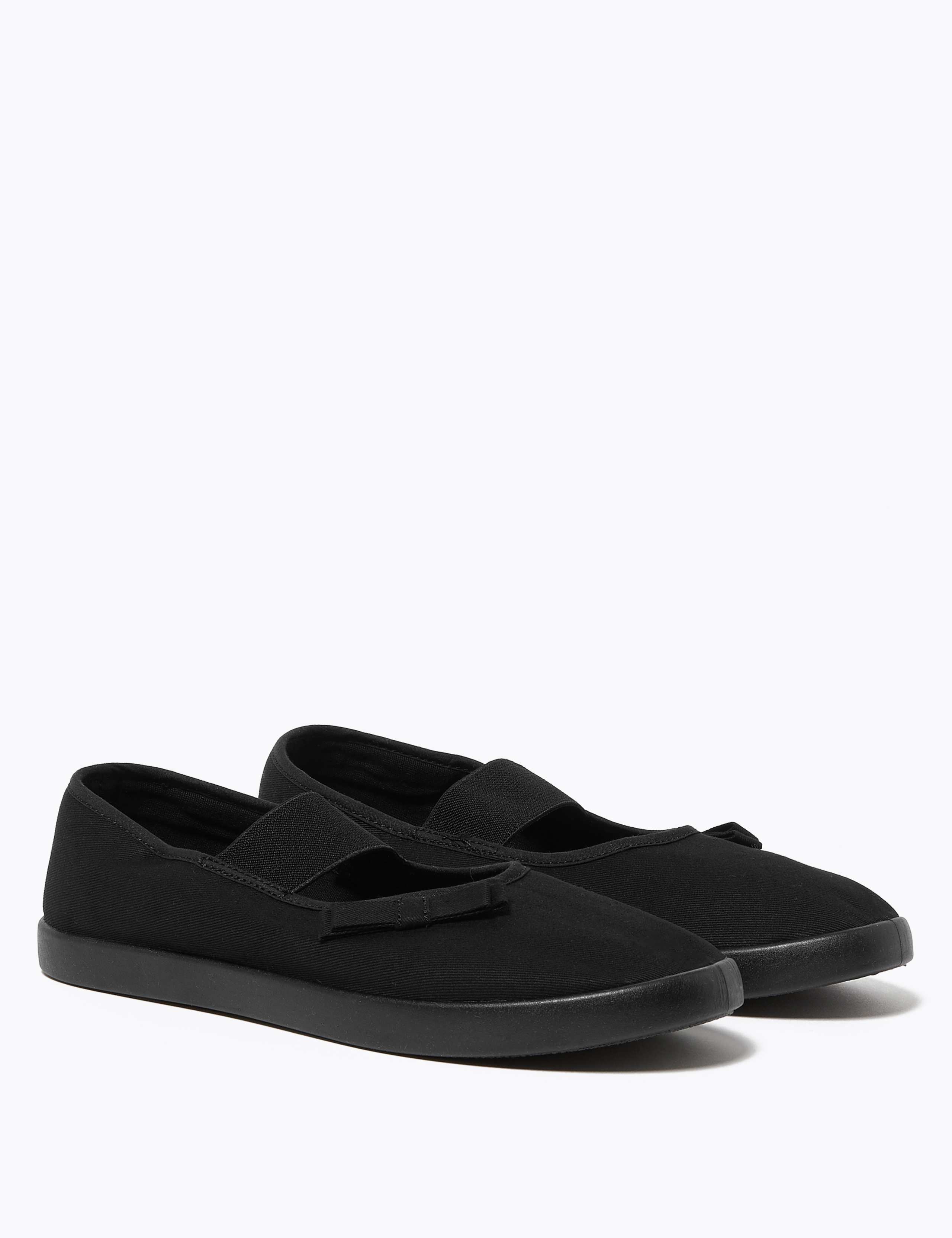 Kids' Slip-On Mary Jane Plimsolls (7 Small - 4 Large) 1 of 5