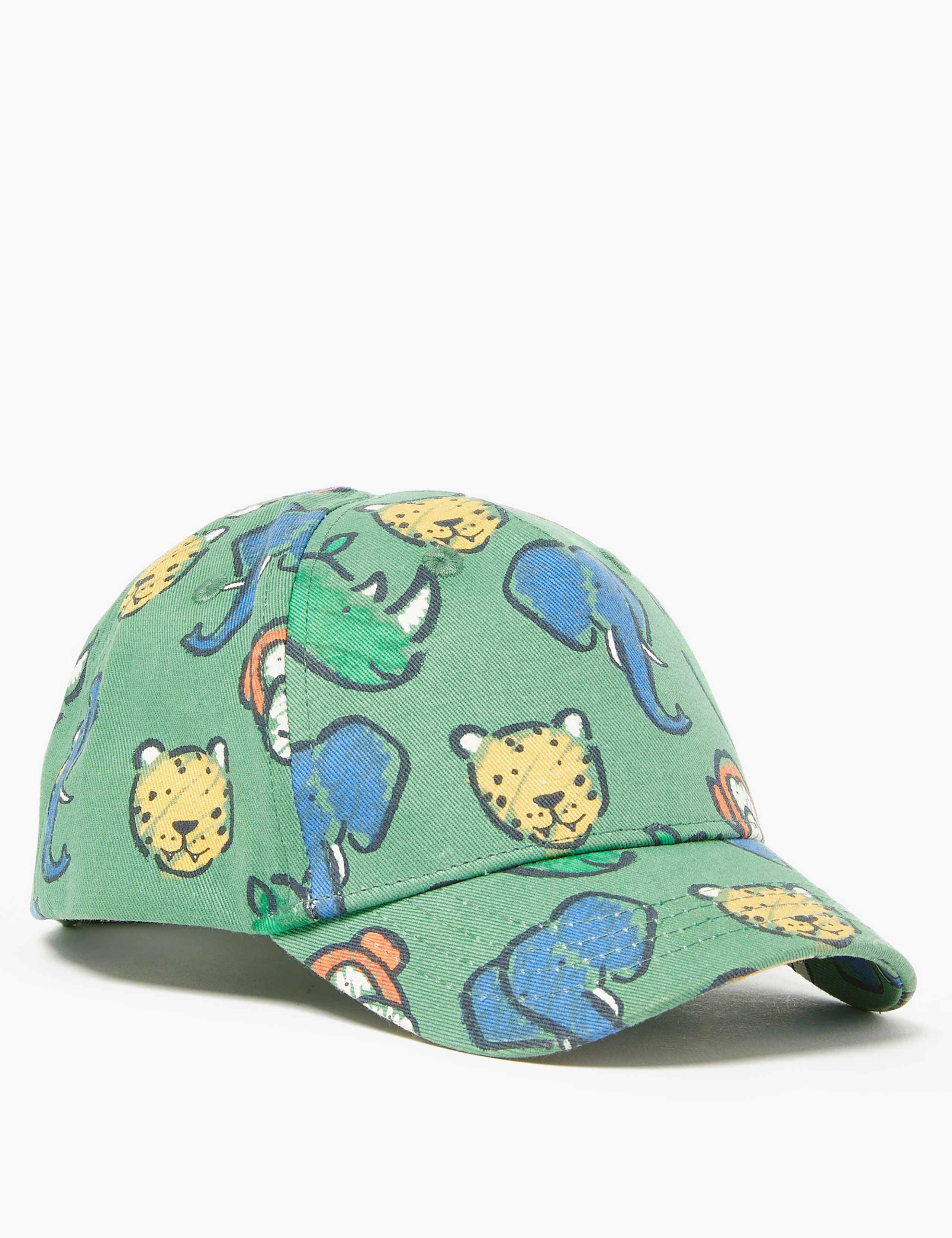 Kids' Cotton Animal Print Baseball Cap (1-6 Yrs) 1 of 4