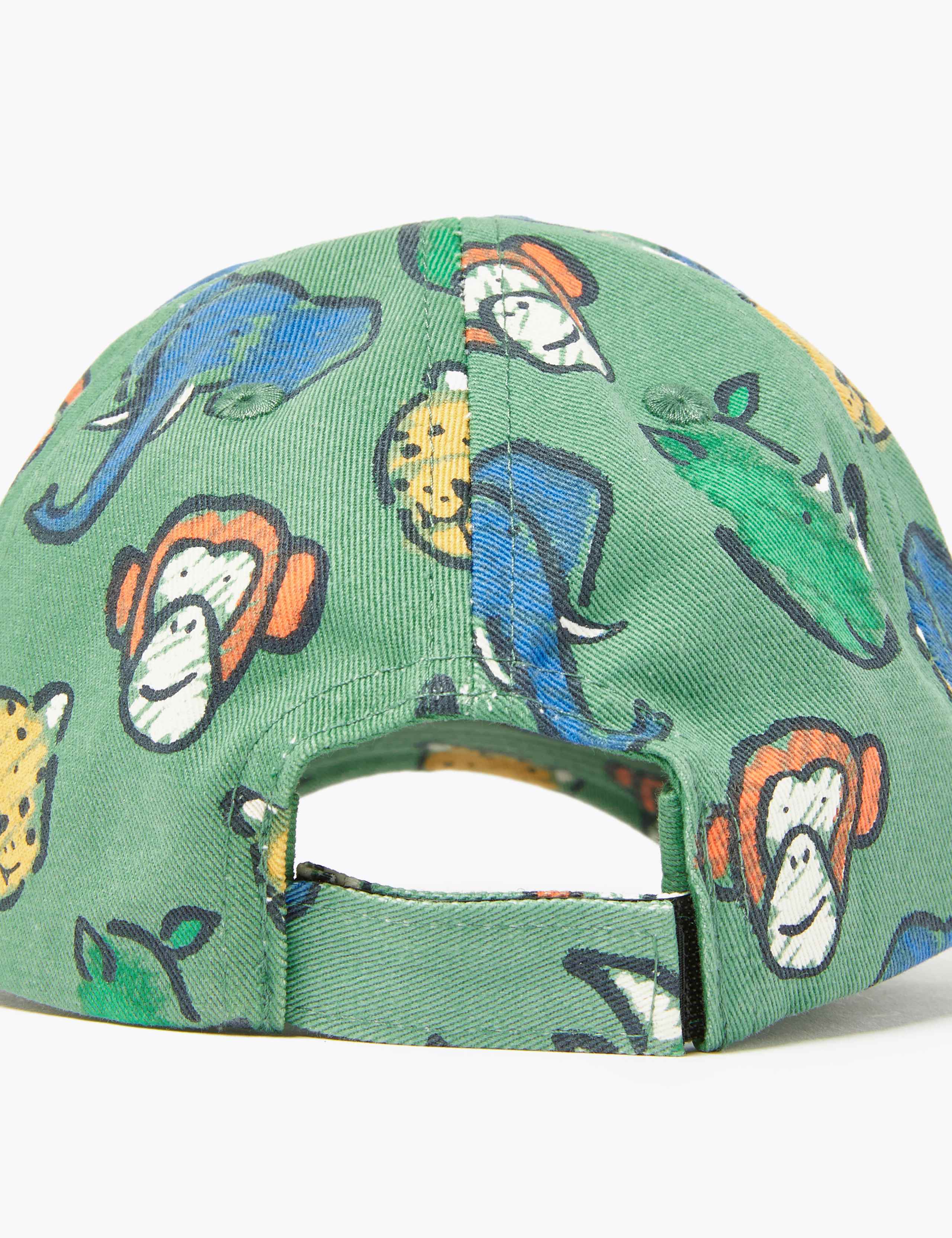 Kids' Cotton Animal Print Baseball Cap (1-6 Yrs) 3 of 4