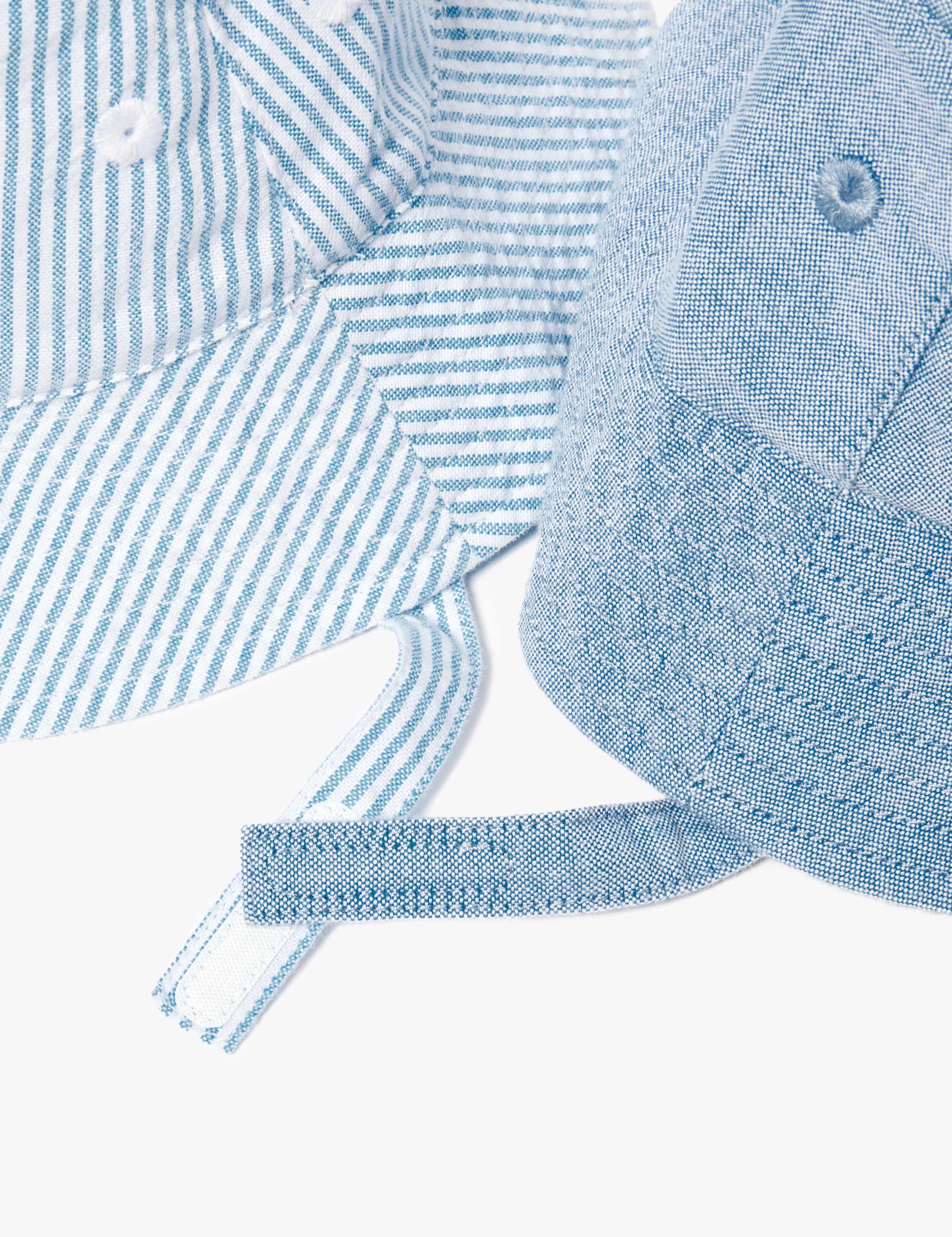 Kids' 2 Pack Pure Cotton Sun Hats (0-12 Mths) 4 of 5
