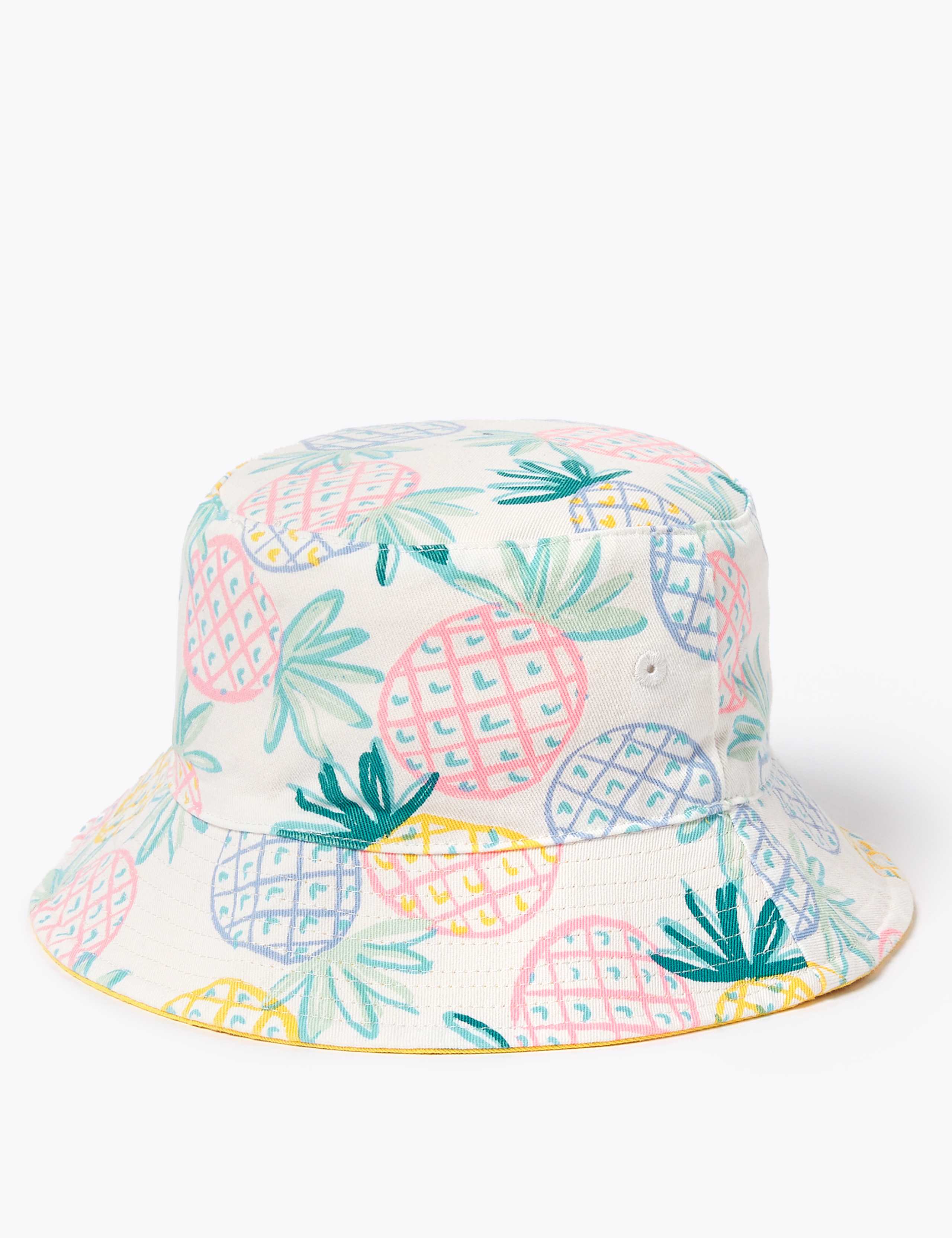 Kids' Pure Cotton Pineapple Sun Hat (1-6 Yrs) 2 of 4
