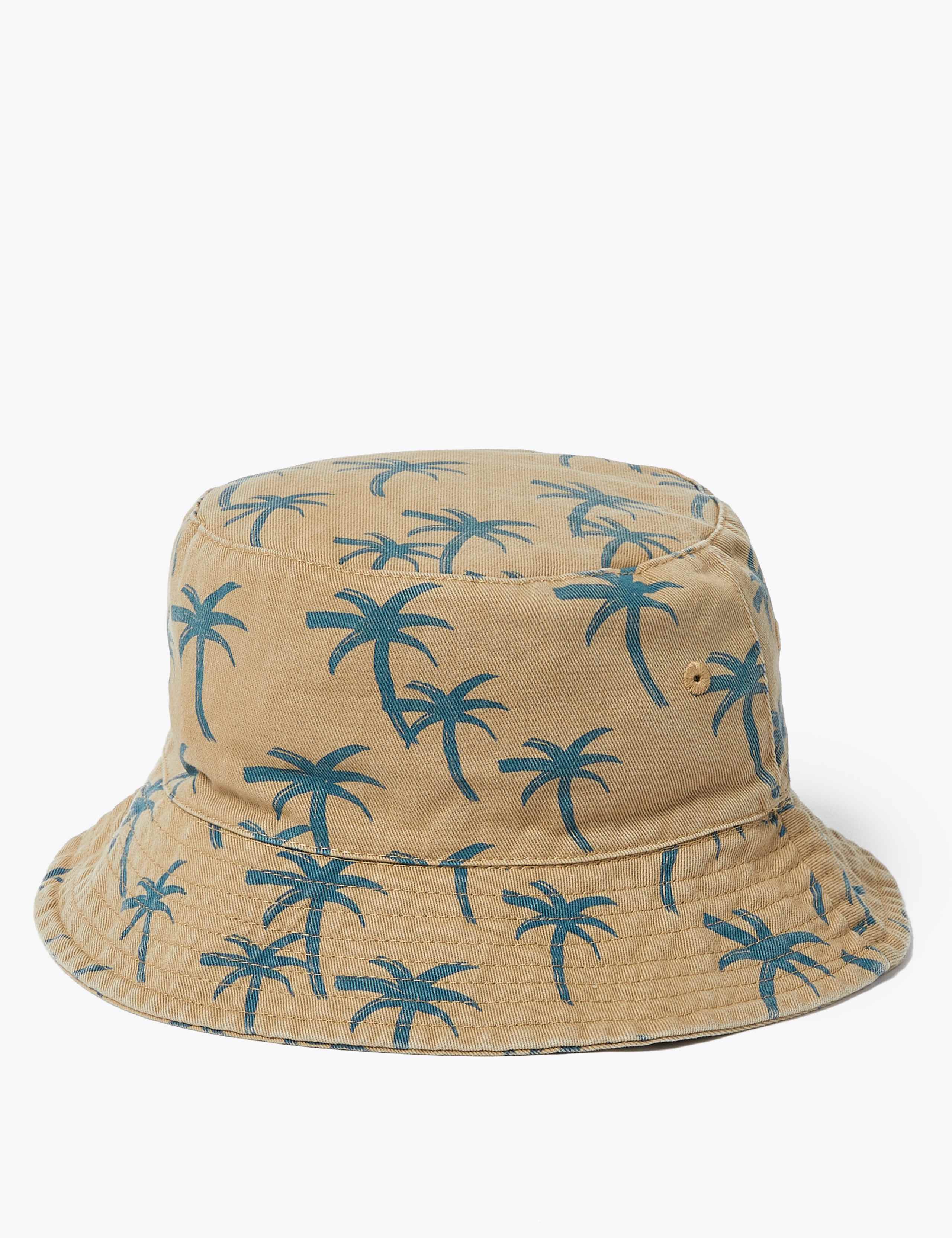 Kids' 2 Pack Pure Cotton Palm Tree Sun Hats (1-6 Yrs) 3 of 4