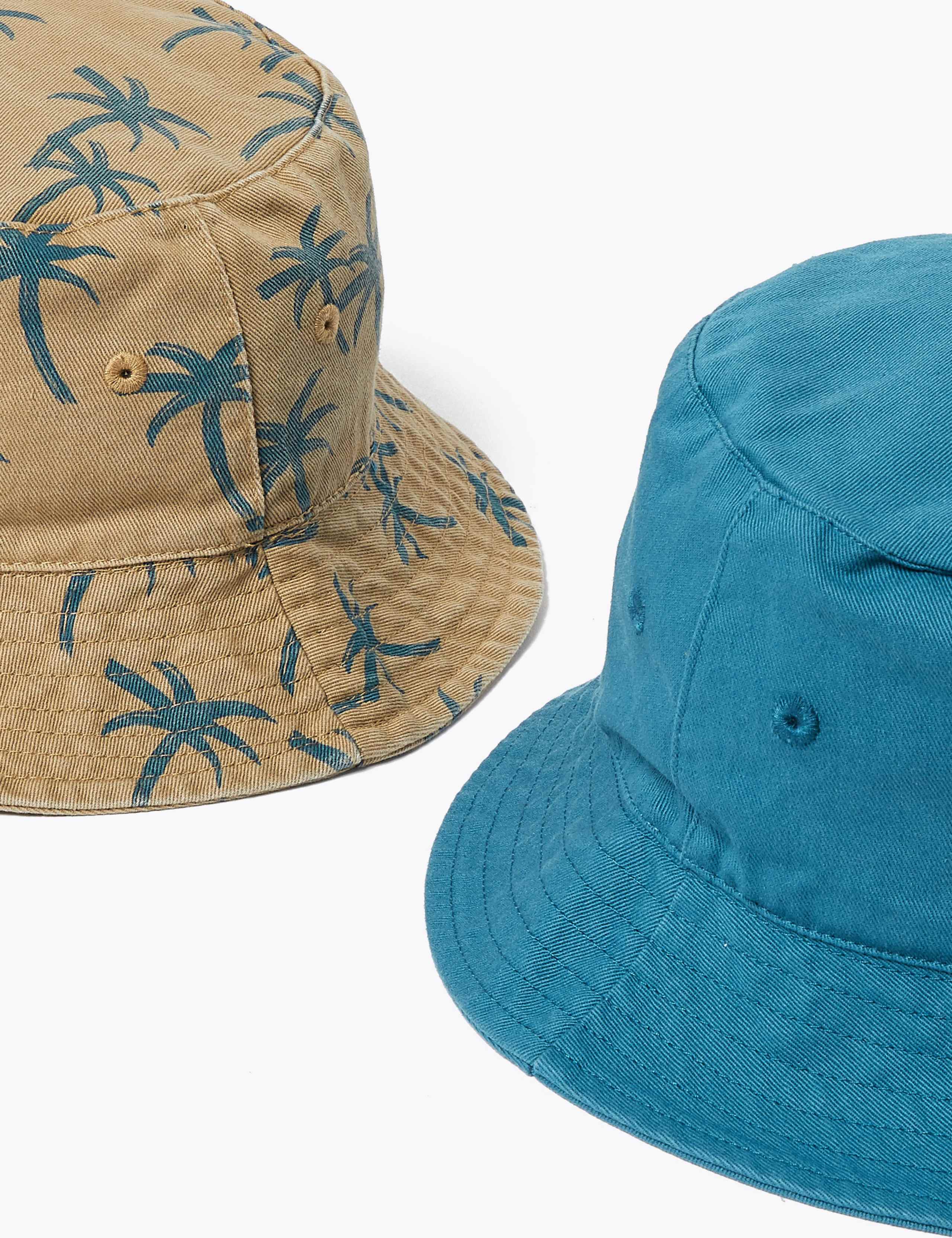 Kids' 2 Pack Pure Cotton Palm Tree Sun Hats (1-6 Yrs) 4 of 4
