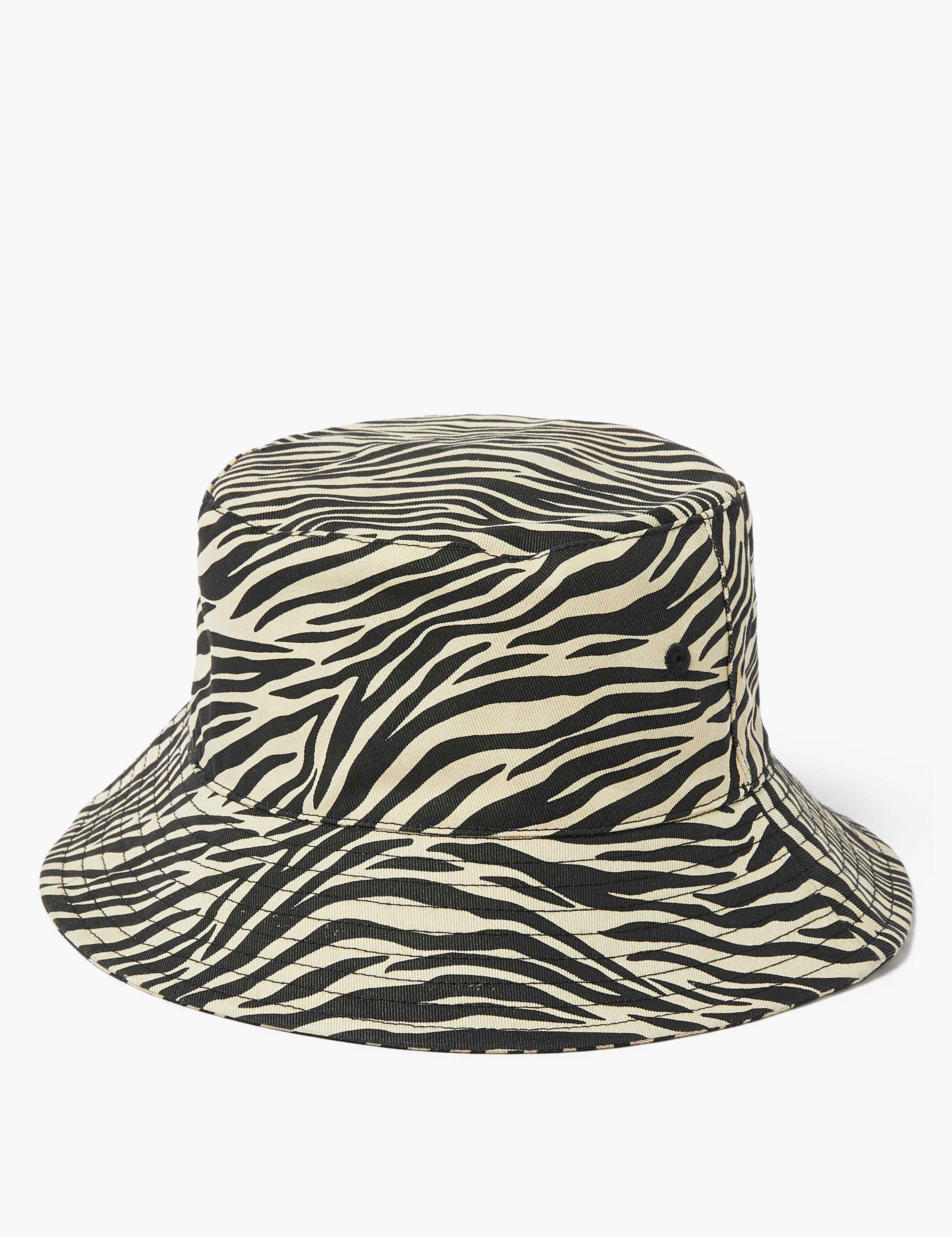 Kids' 2 Pack Pure Cotton Zebra Sun Hats (6-14 Yrs) 3 of 5