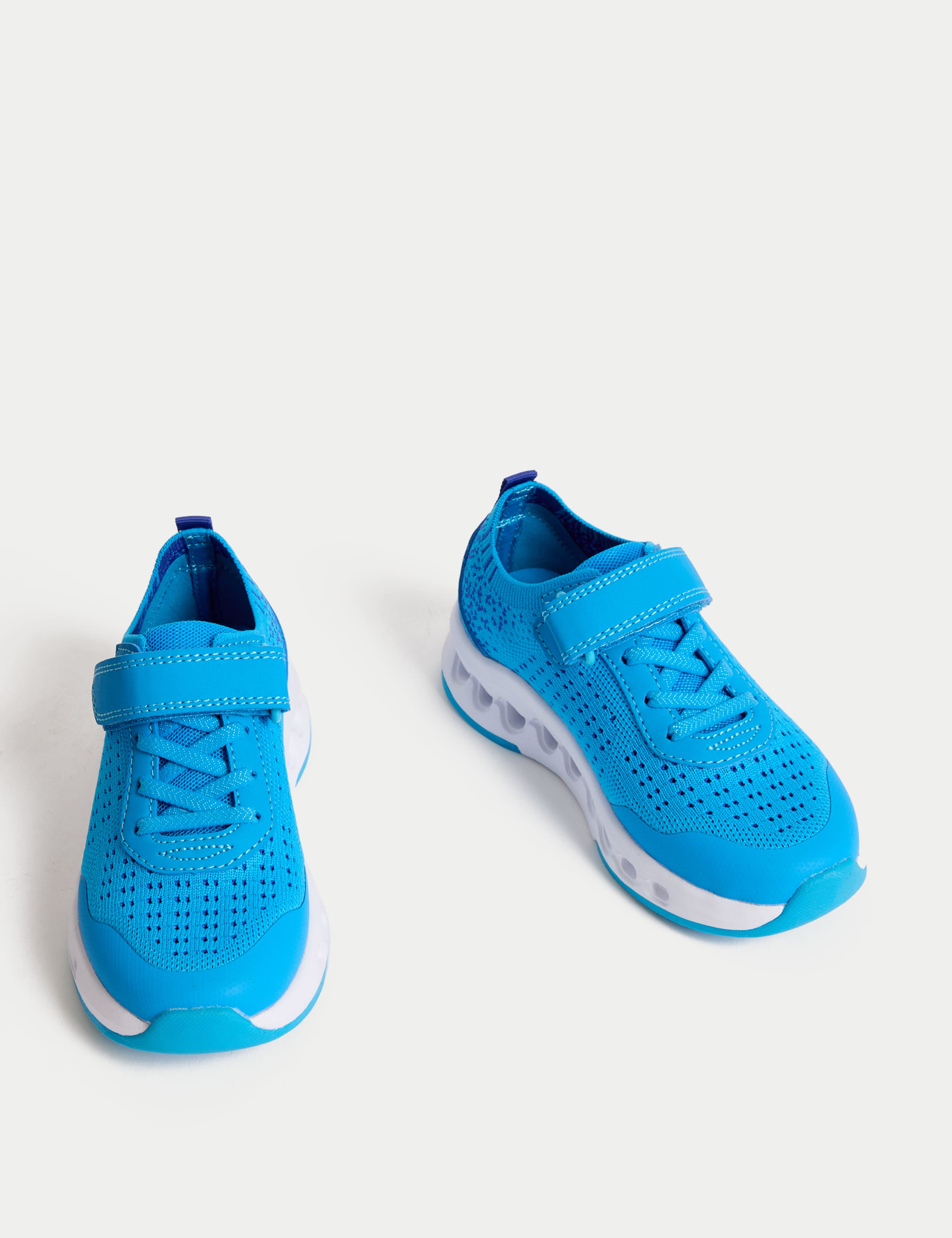 Kids' Knitted Riptape Trainers (4 Small - 2 Large) 2 of 4