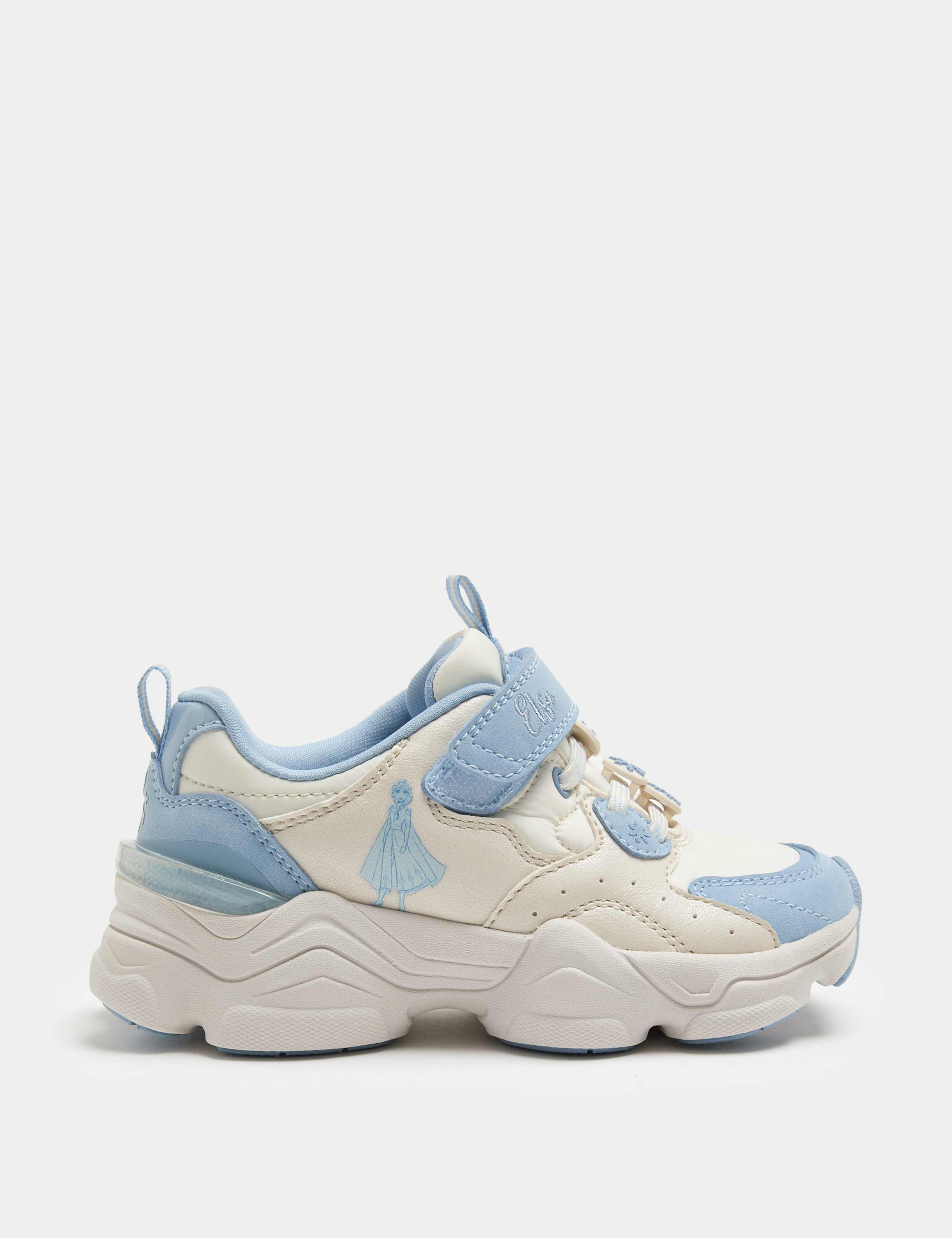 Kids' Suede Disney Frozen™ Riptape Trainers (4 Small - 13 Small) 2 of 3