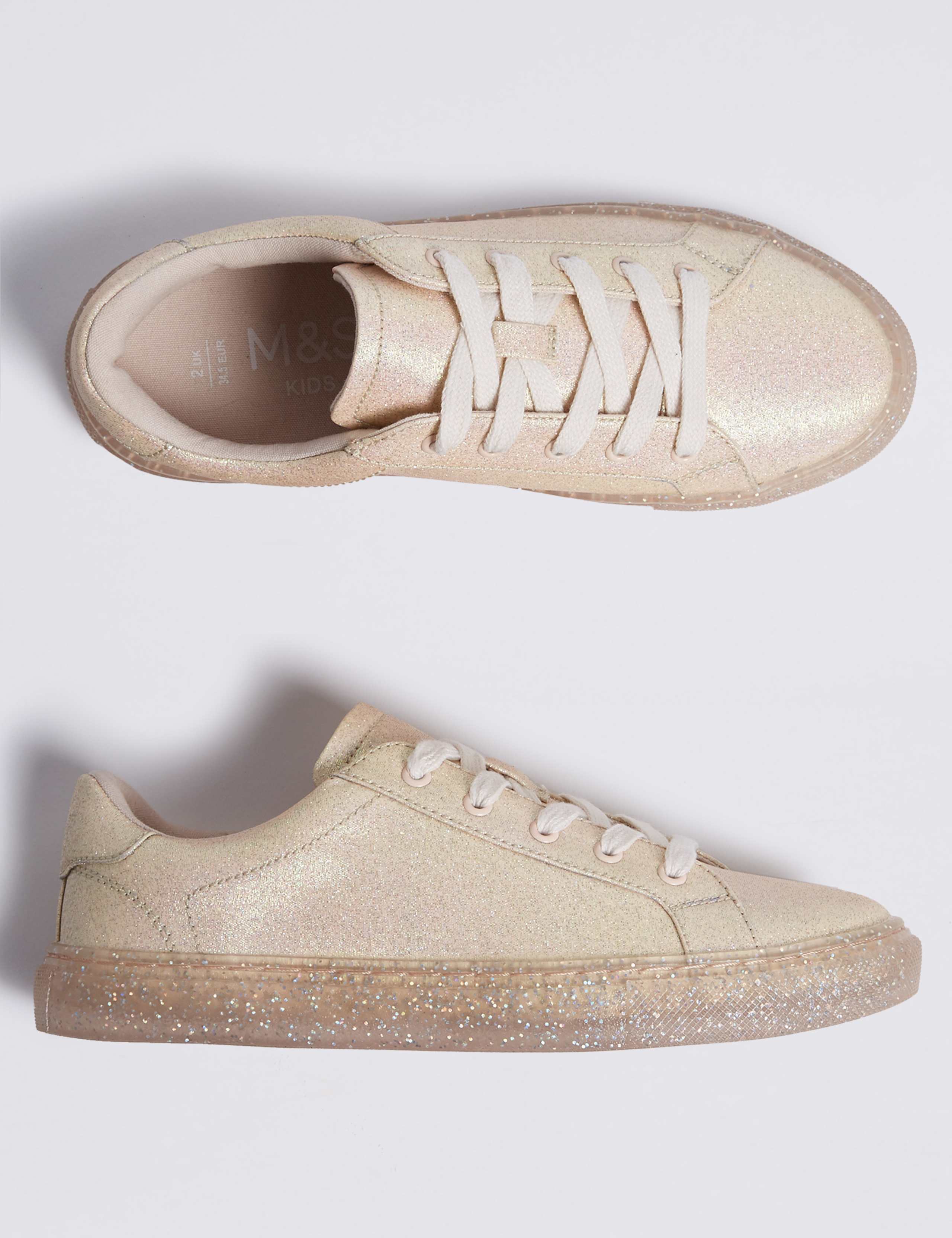 Kids’ Sole Glitter Trainers (13 Small - 6 Large) 2 of 5