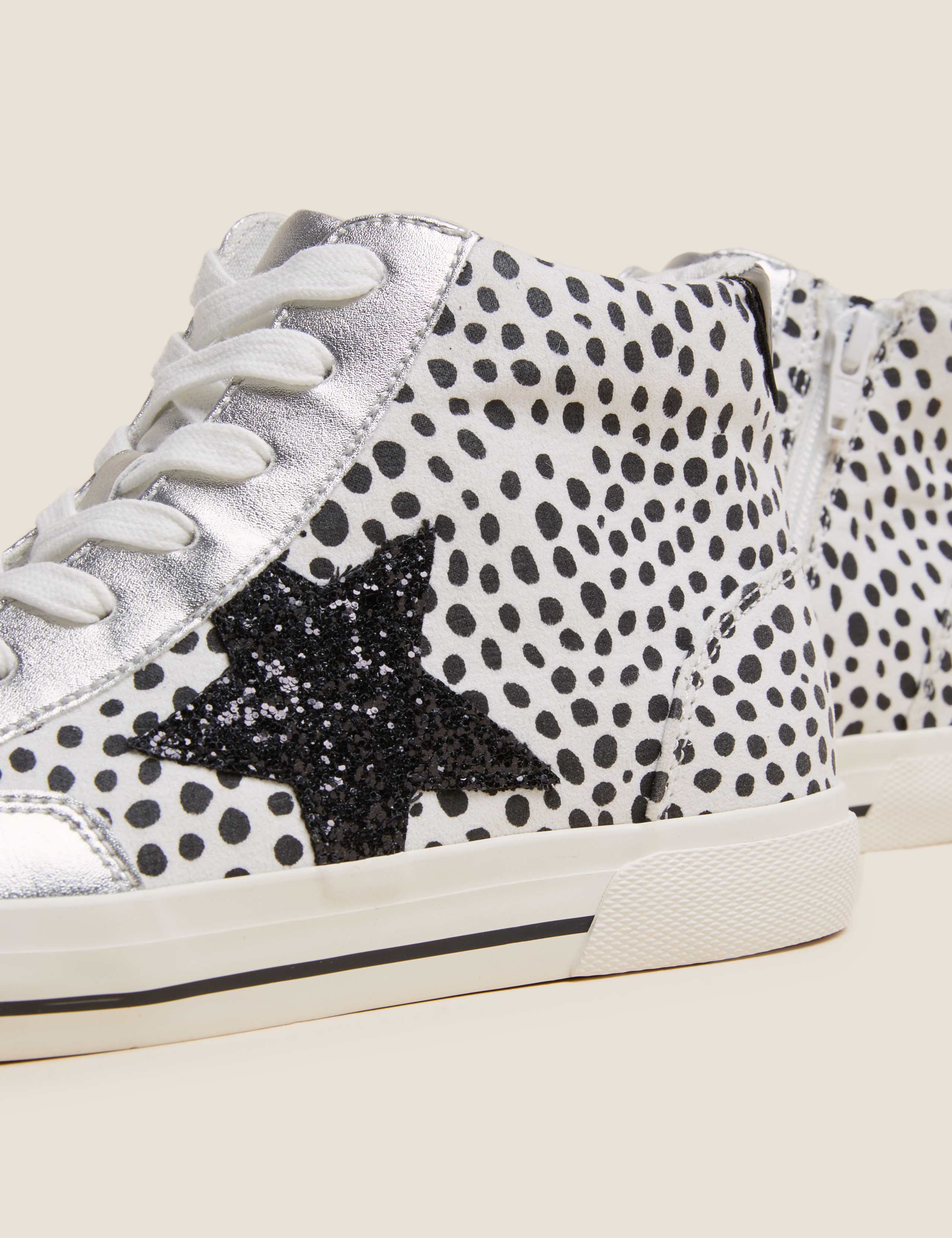 Kids' Freshfeet Animal Print Hi Top Trainers (13 Small - 6 Large) 3 of 5
