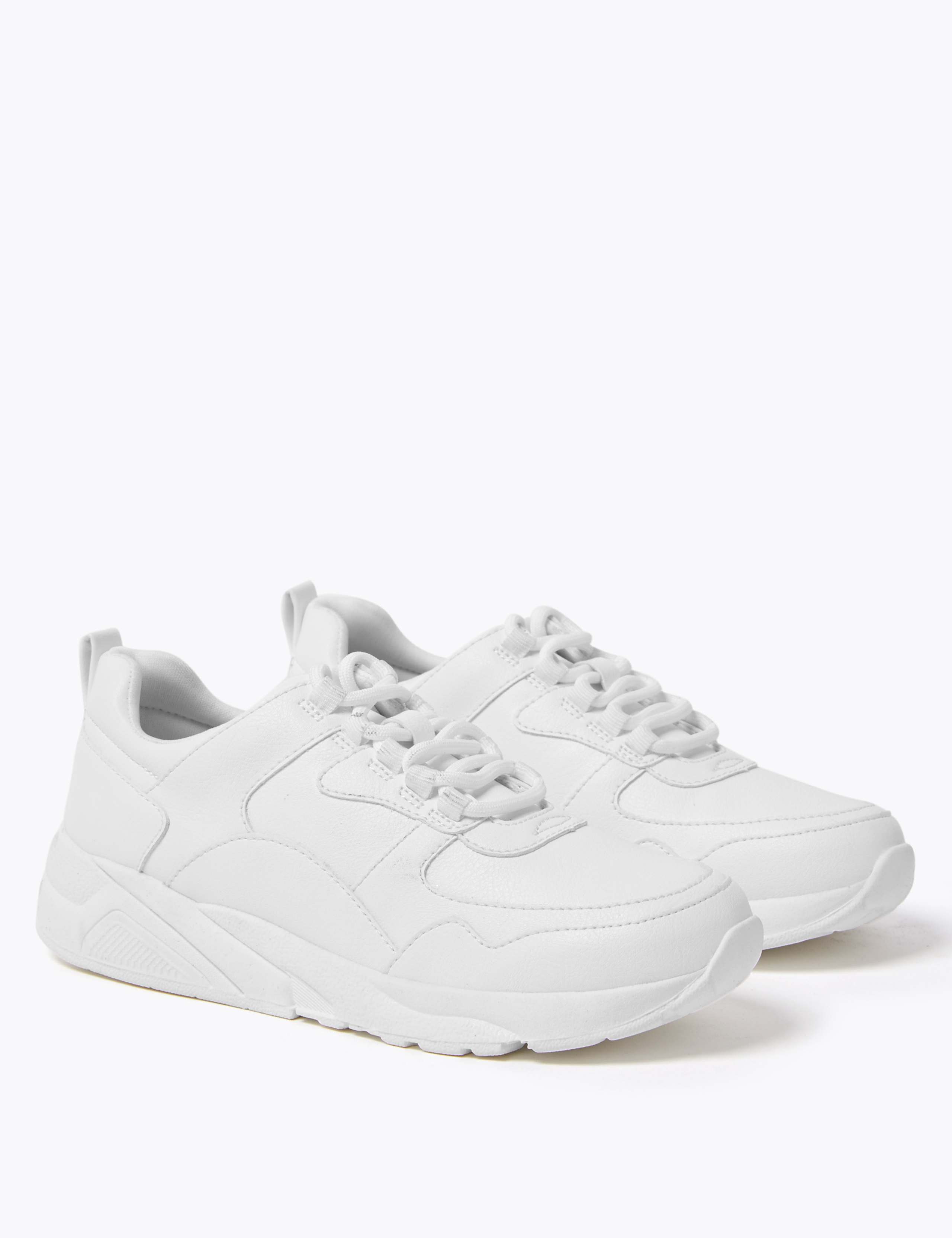 Kids' Freshfeet™ Lace Up Trainers (13 Small - 7 Large) 1 of 5