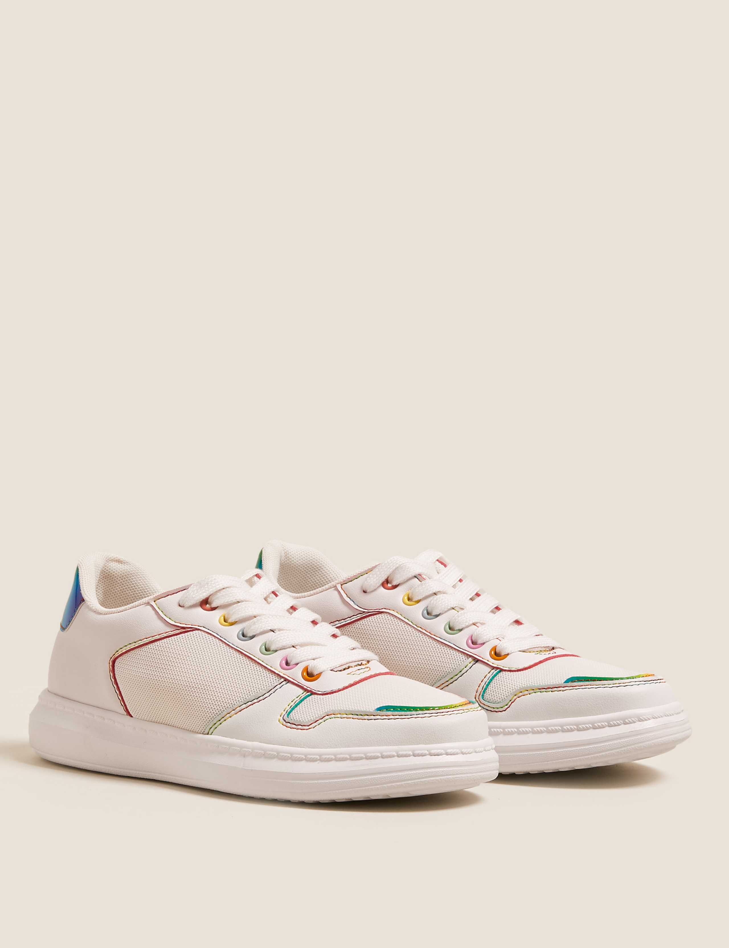Kids' Freshfeet™ Rainbow Trainers (13 Small - 6 Large) 1 of 5