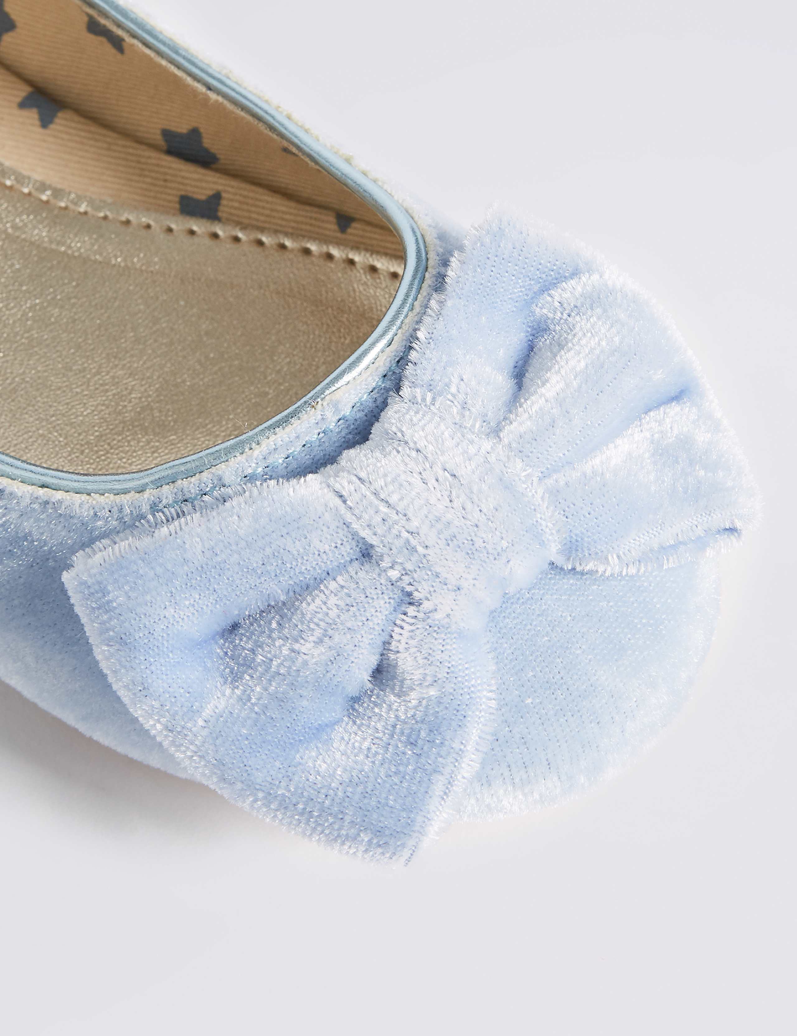 Kids’ Velvet Bow Ballerina Shoes 4 of 5