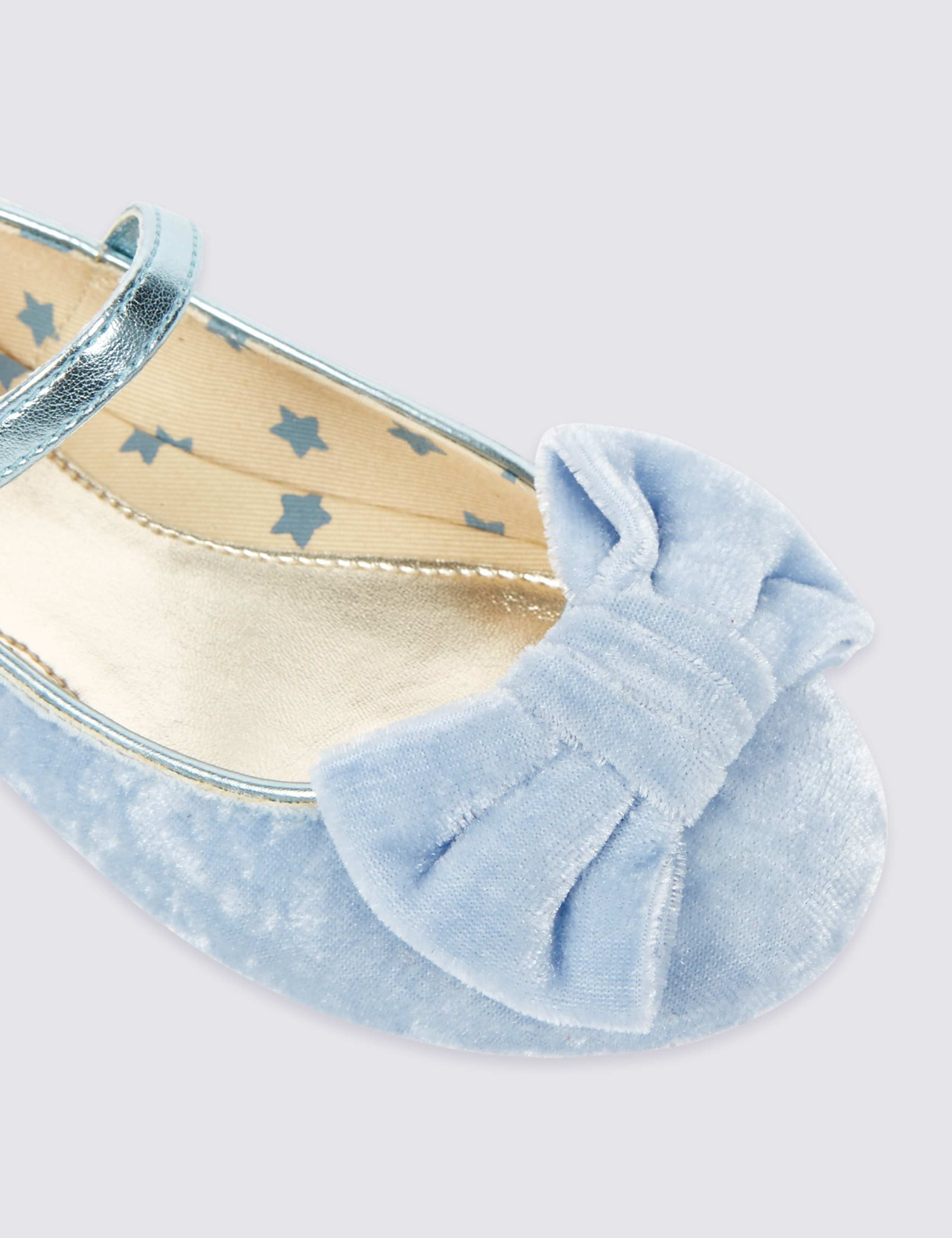 Kids’ Velvet Bow Ballerina Shoes 5 of 5