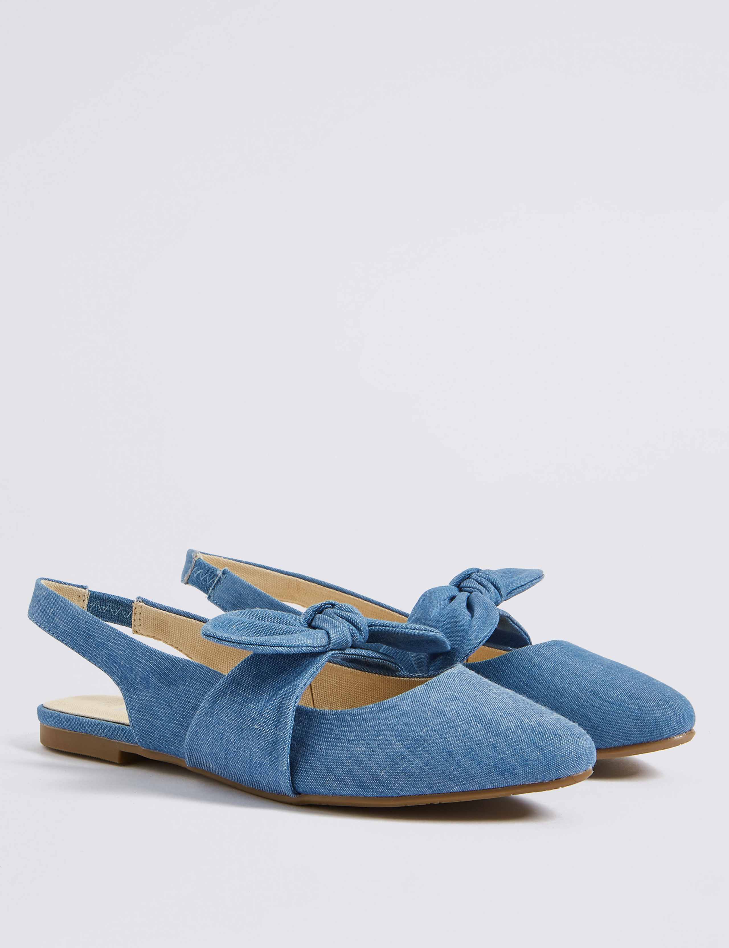 Kids’ Slingback Bow Shoes (13 Small - 6 Large) 1 of 4