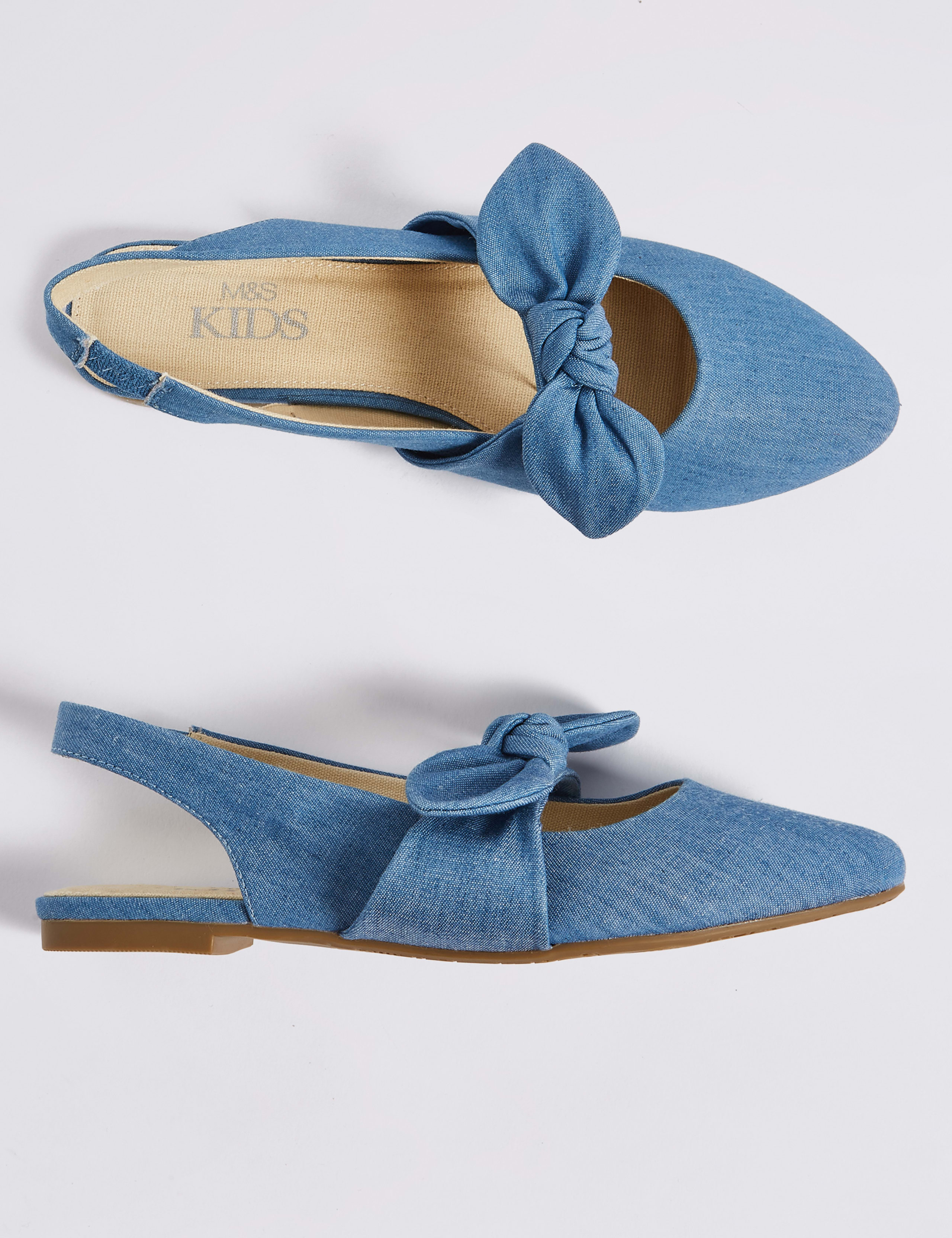 Kids’ Slingback Bow Shoes (13 Small - 6 Large) 2 of 4