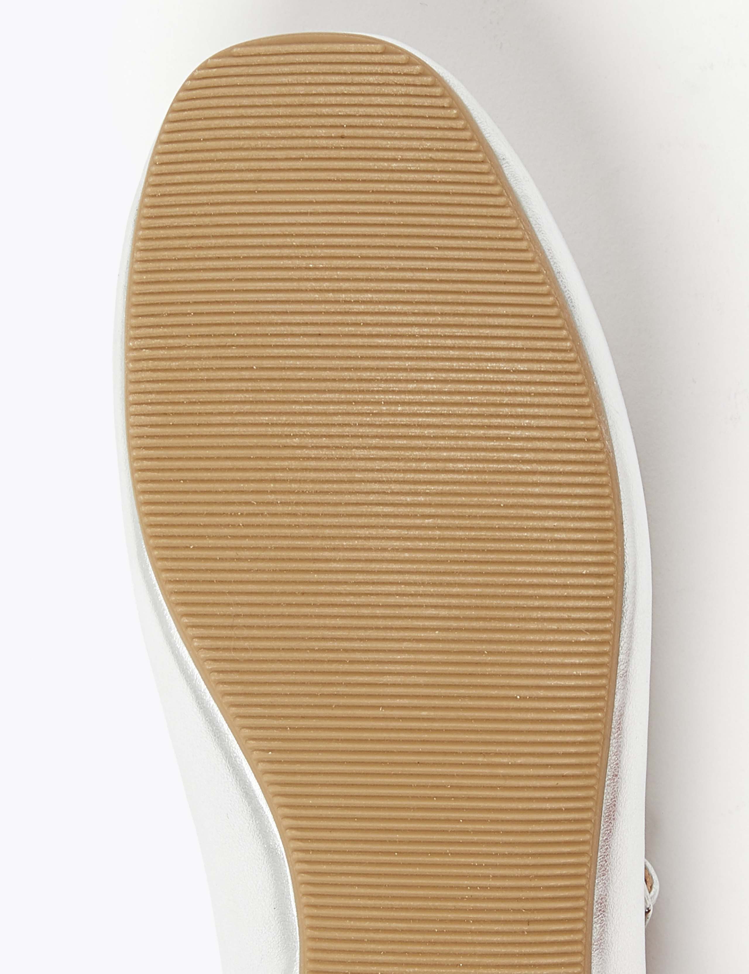 Kids' Metallic Strappy Ballet Pumps (13 Small - 6 Large) 5 of 5
