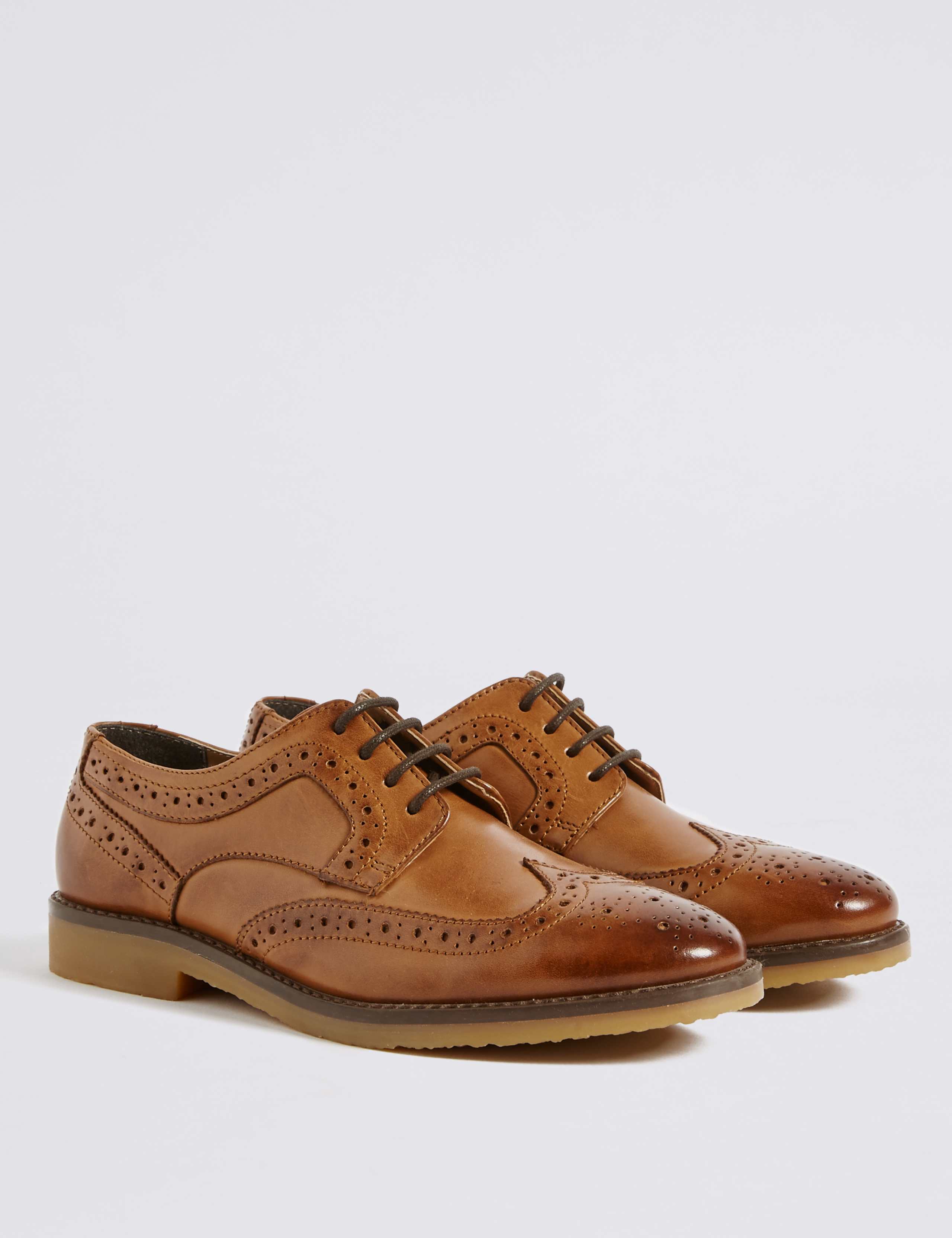 Kids' Leather Brogue Shoes (13 Small - 7 Large) 1 of 4