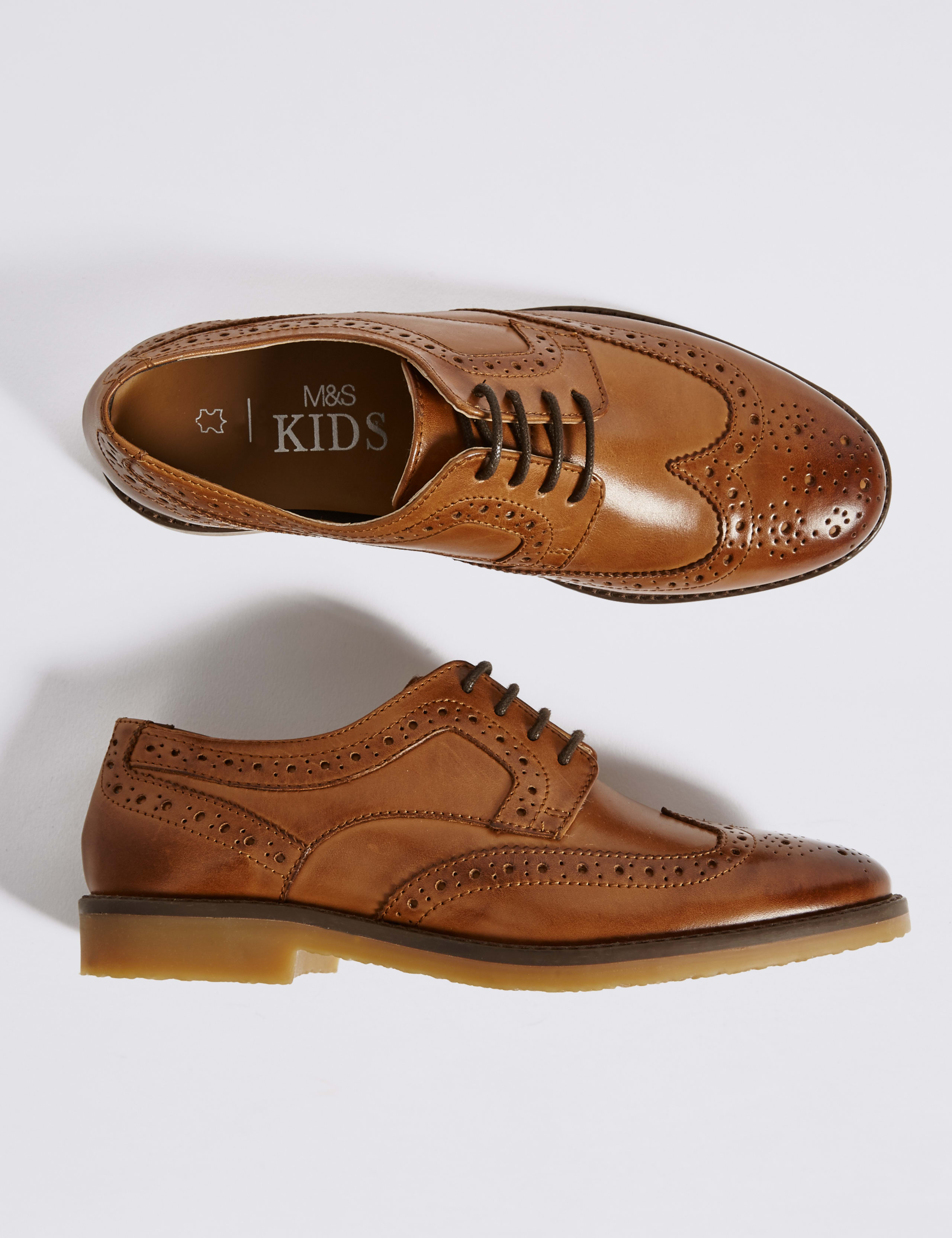 Kids' Leather Brogue Shoes (13 Small - 7 Large) 2 of 4