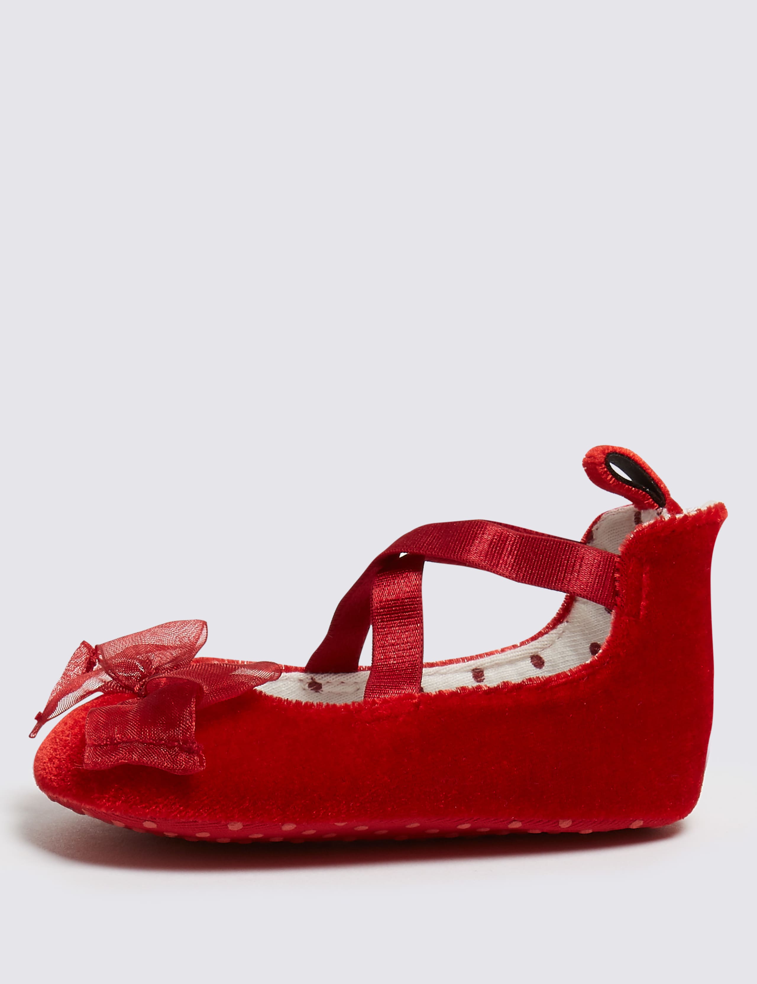 Baby Velvet Pram Shoes 3 of 4