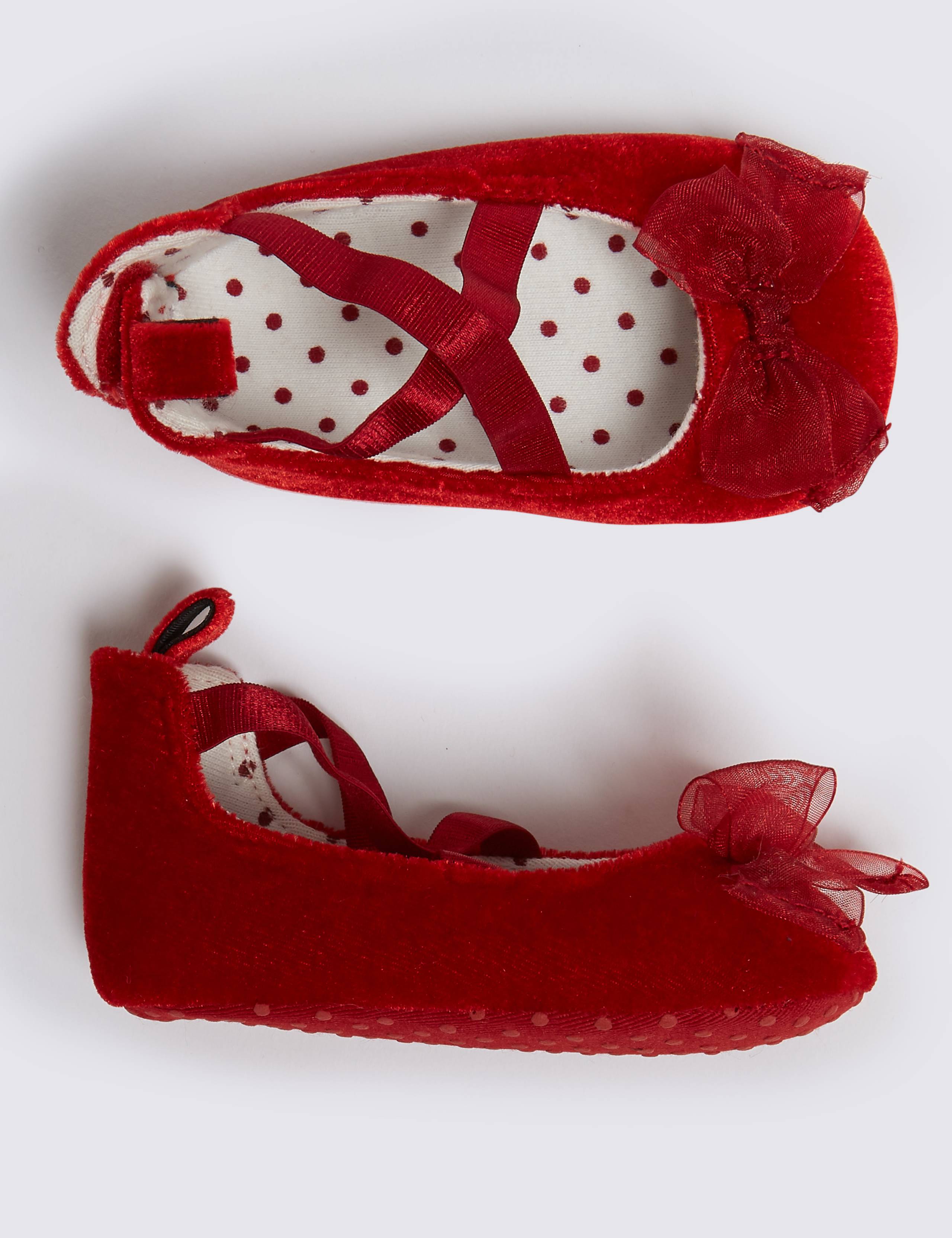 Baby Velvet Pram Shoes 2 of 4