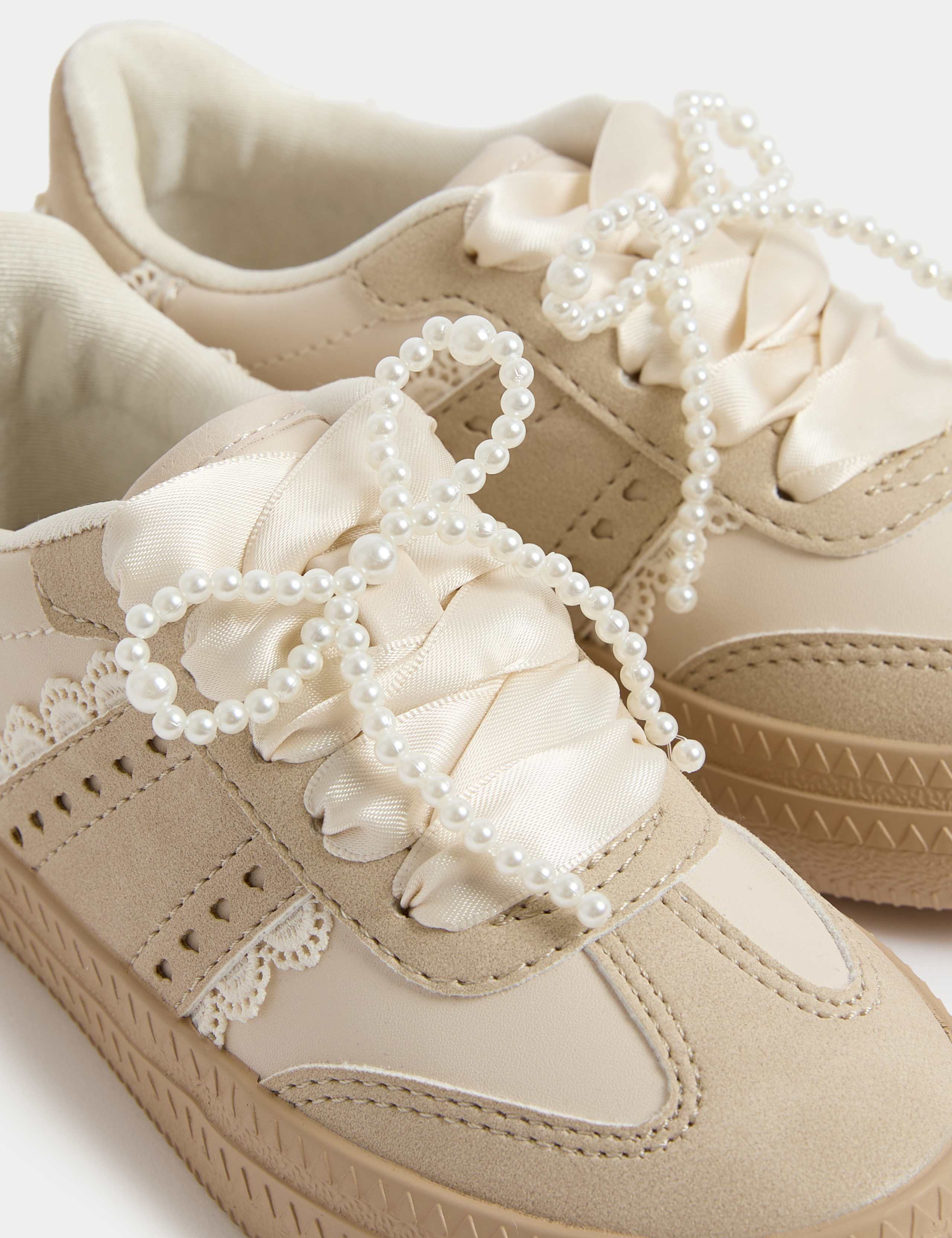 Kids' Lace Detail Trainers (9 Small - 7 Large) 3 of 4