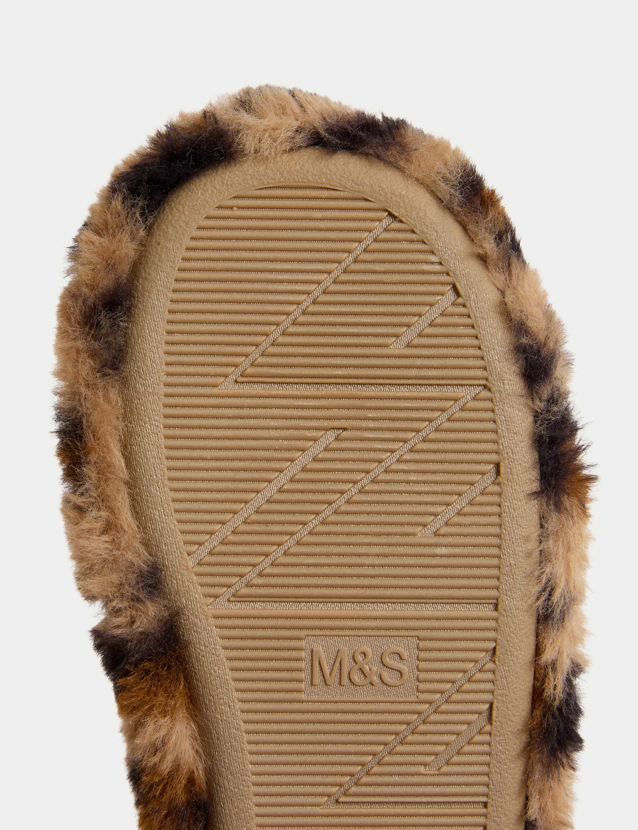 Kids' Leopard Print Slipper Boots (4 Small - 6 Large) 4 of 4