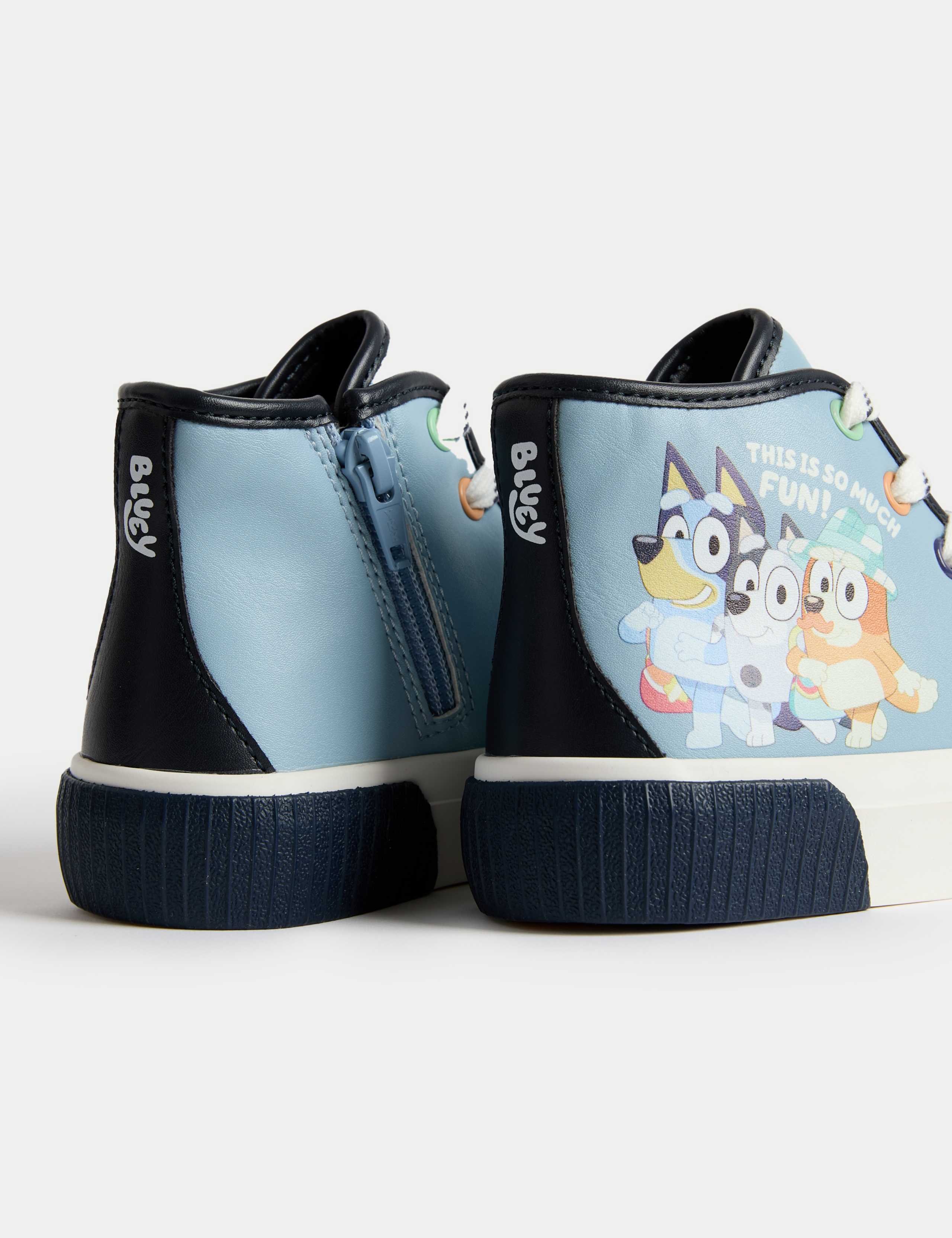 KIds' Bluey™ High Top Trainers (4 Small - 13 Small) 3 of 4