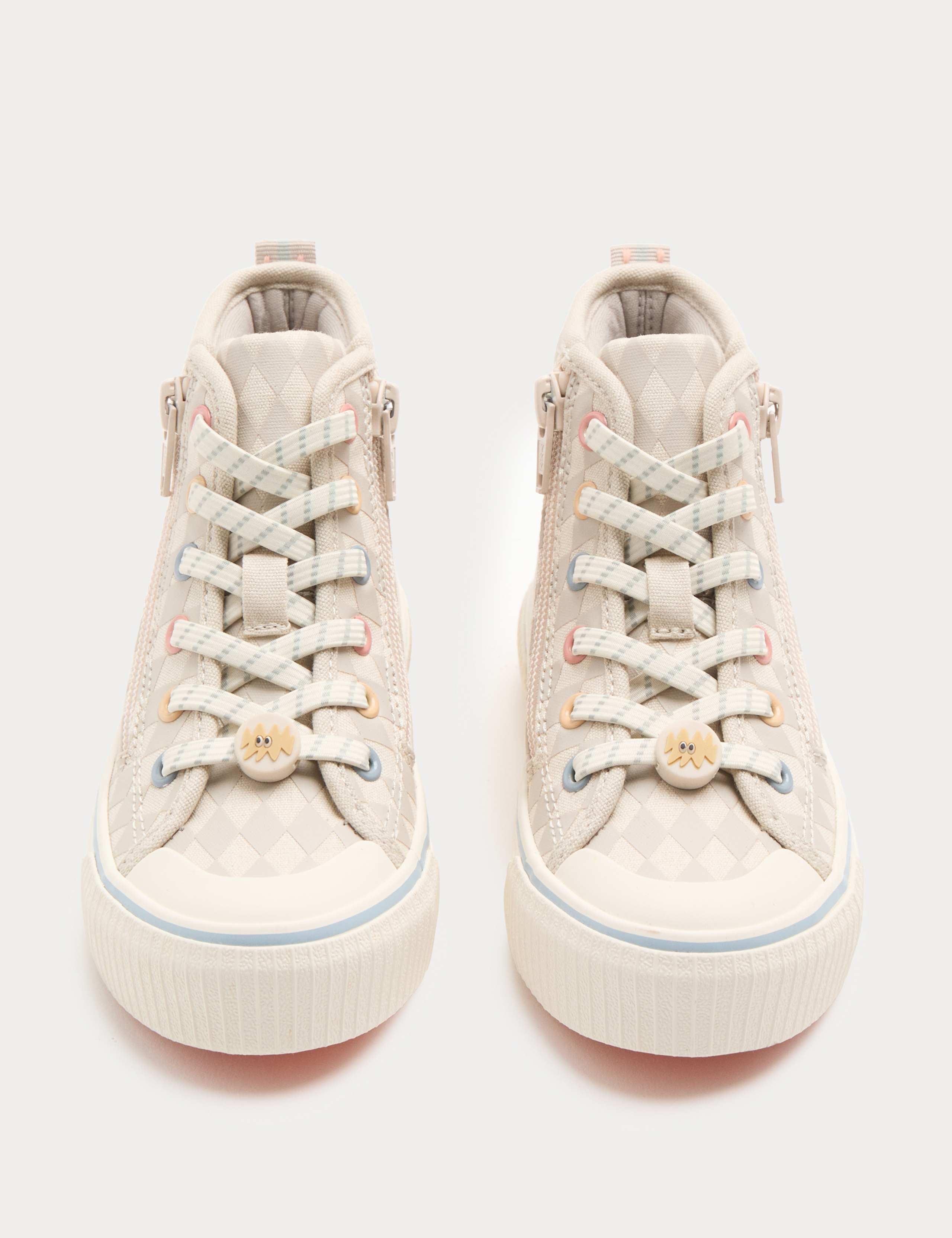 Novelty Patterned High Top Trainers (4 Small - 2 Large) 3 of 3