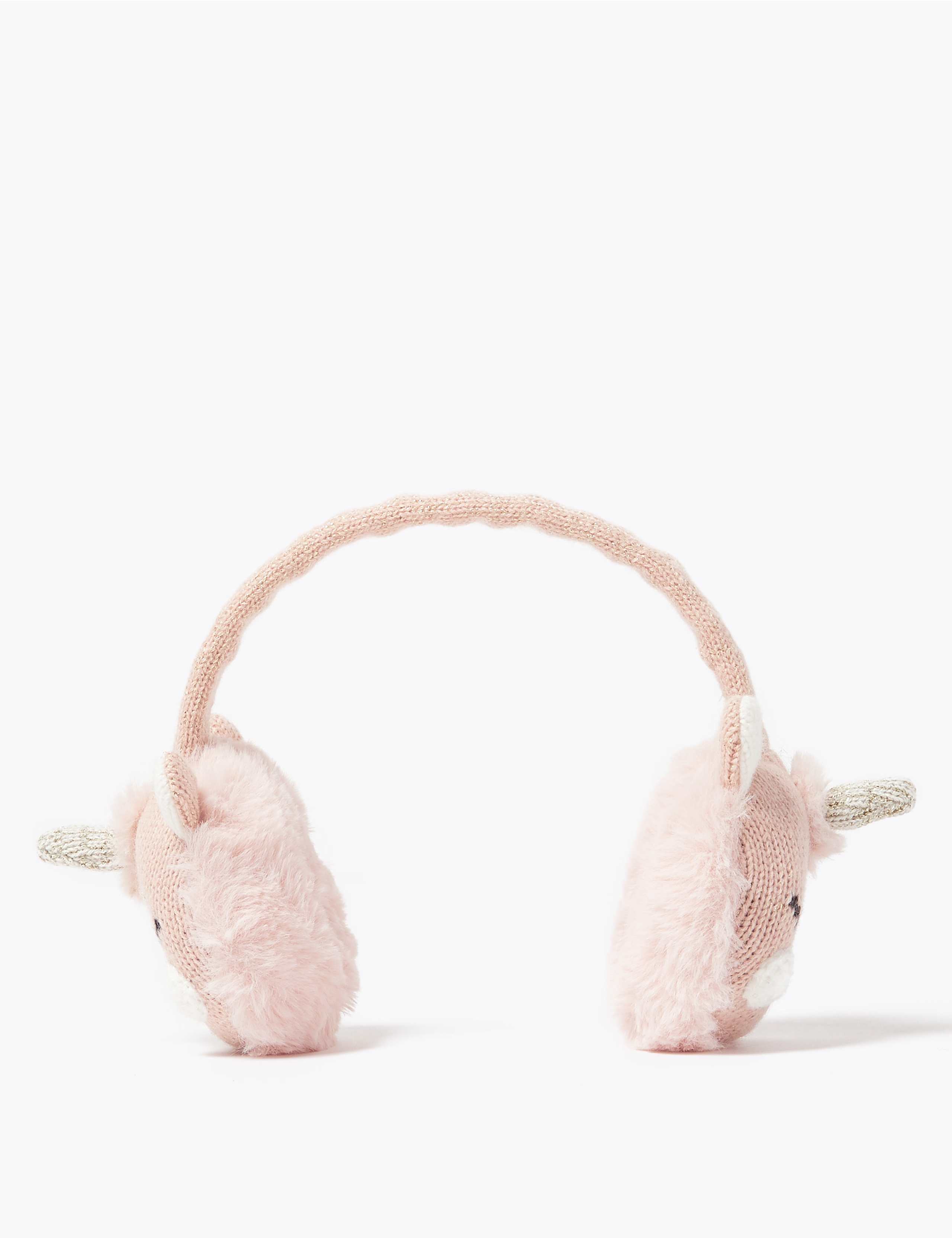 Kids' Faux Fur Unicorn Ear Muffs 2 of 2