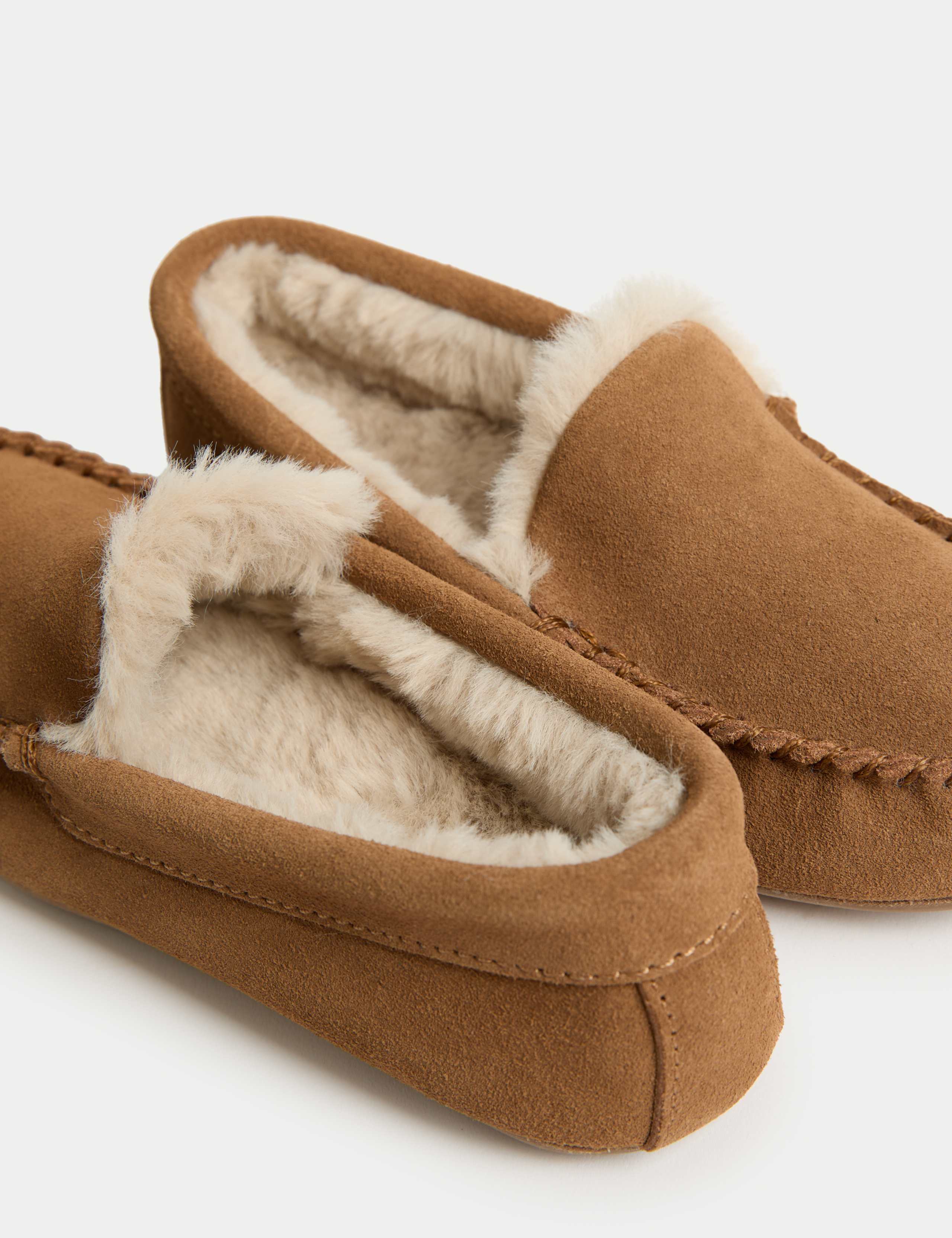 Kids' Moccasin Slippers (4 Small - 7 Large) 3 of 4